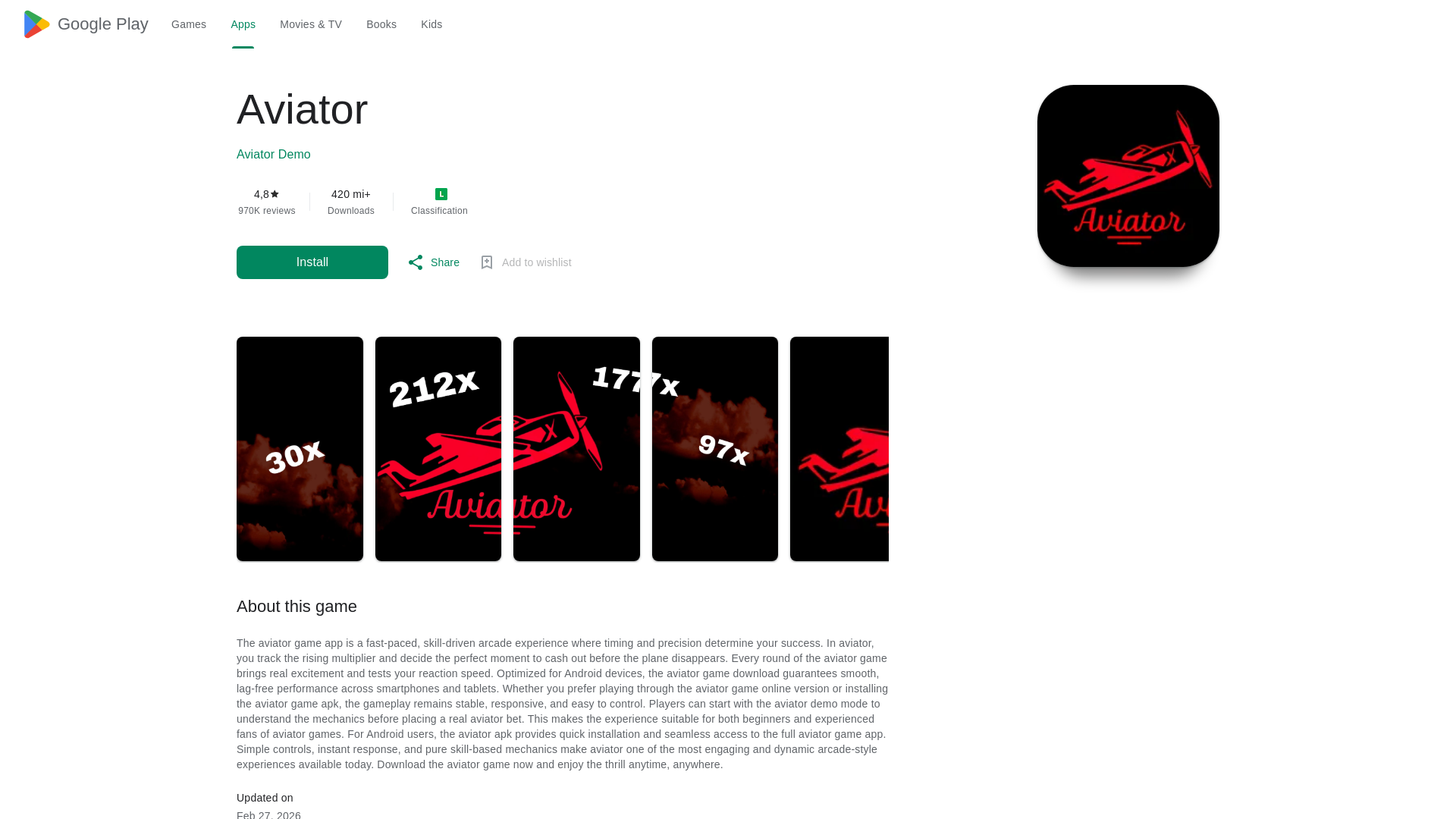 website screenshot of https://aviatorindiaapp.com