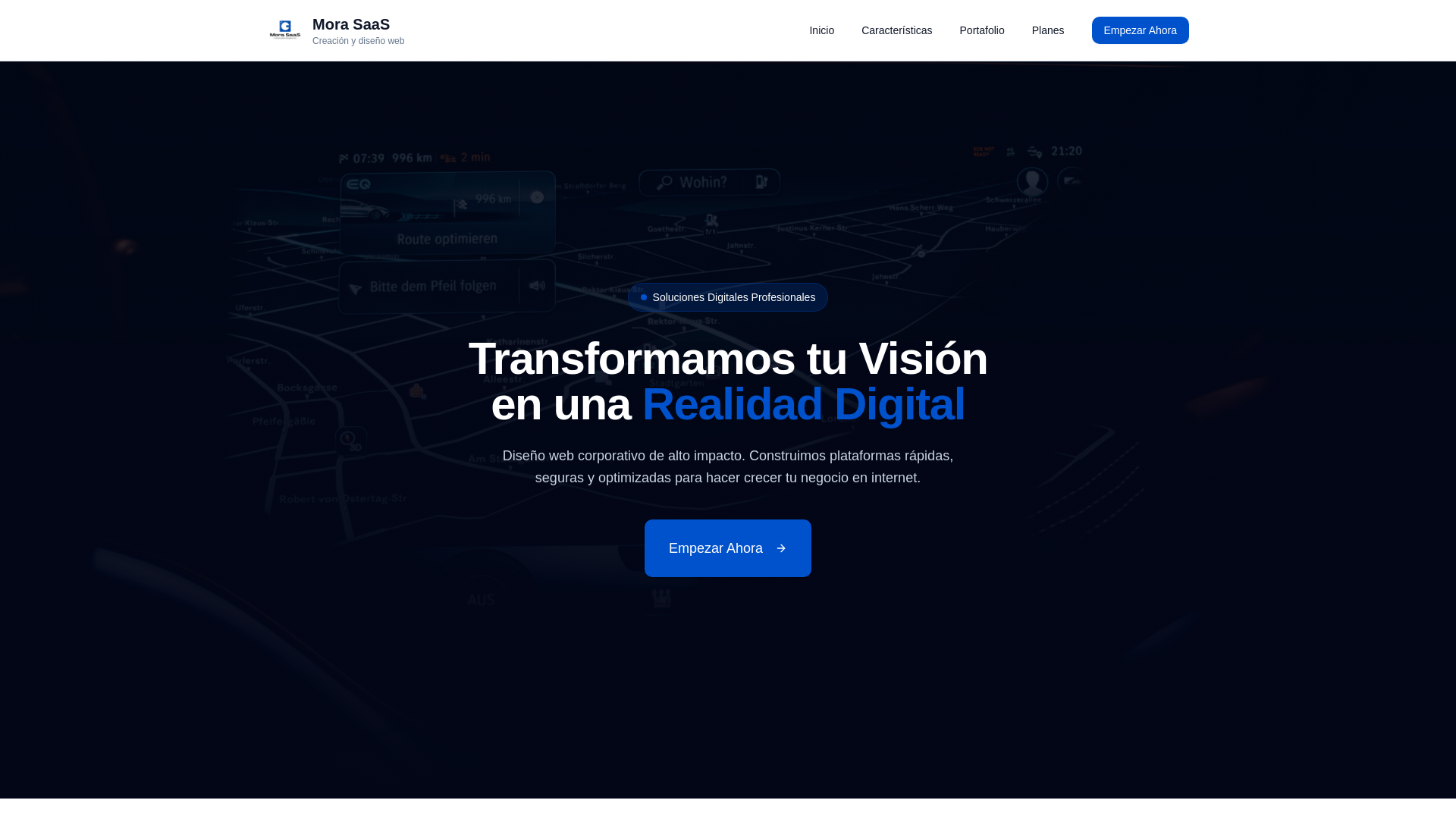 website screenshot of https://morasaas.com/