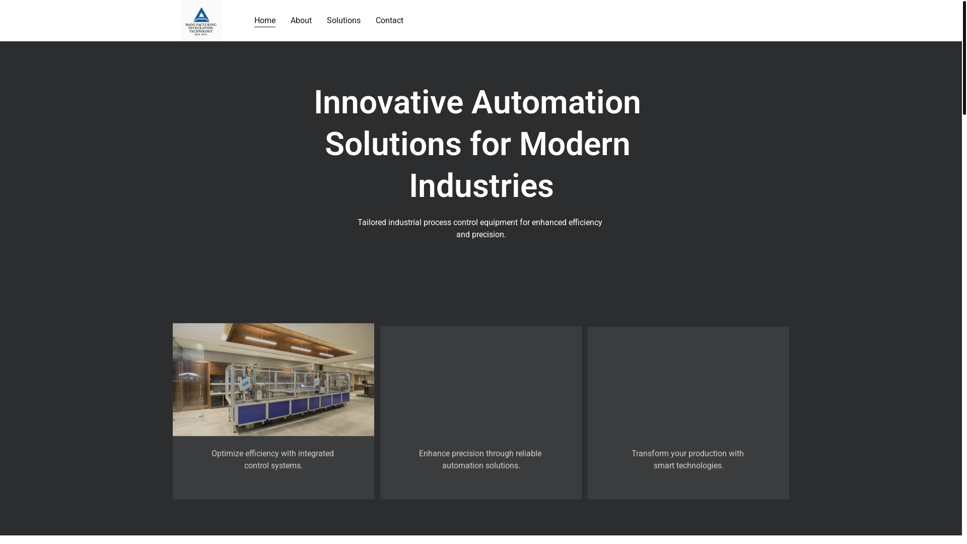 website screenshot of https://mitintegration.com/