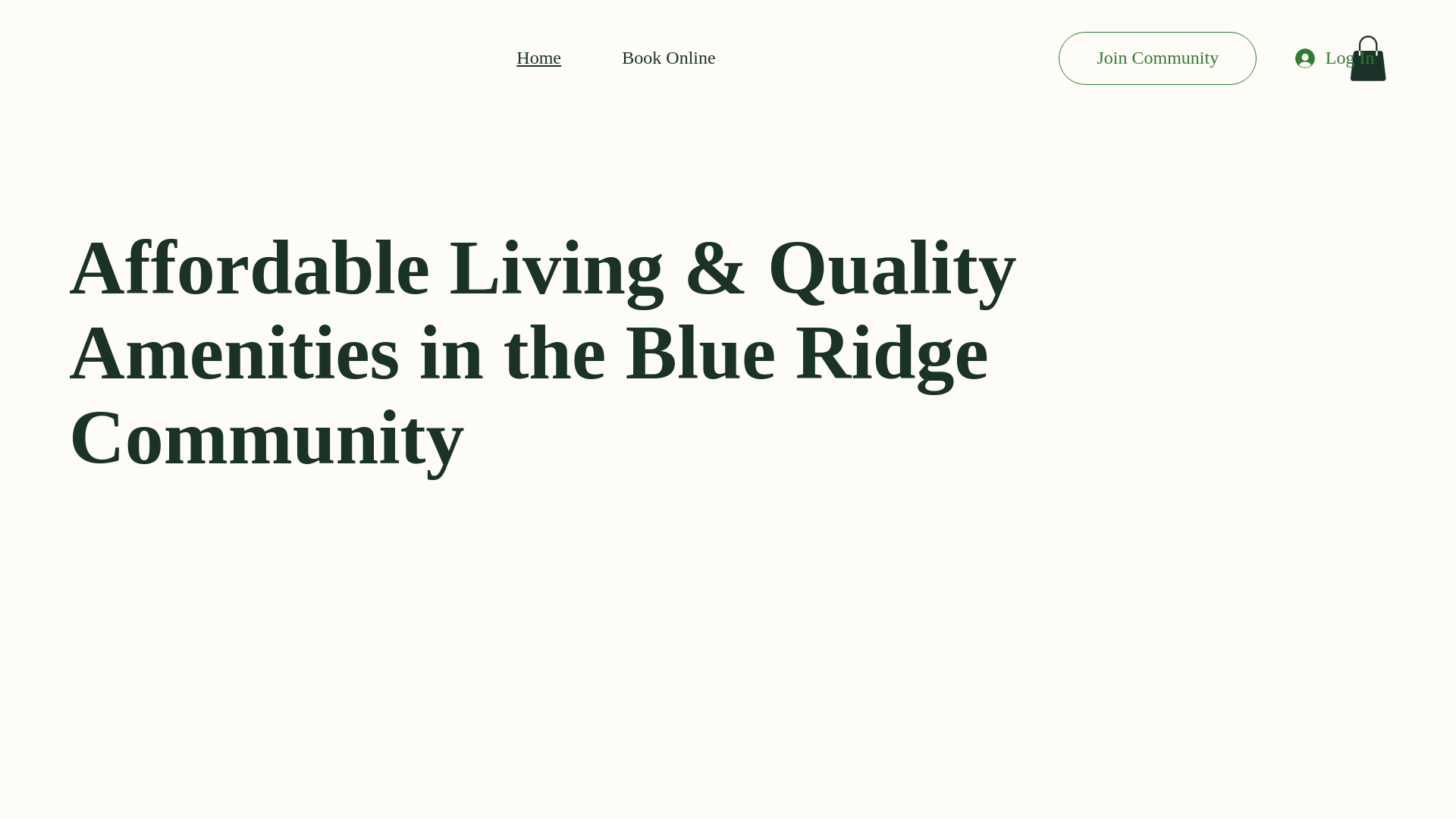 website screenshot of https://blueridgemobilehomecommunityshreveport.com/