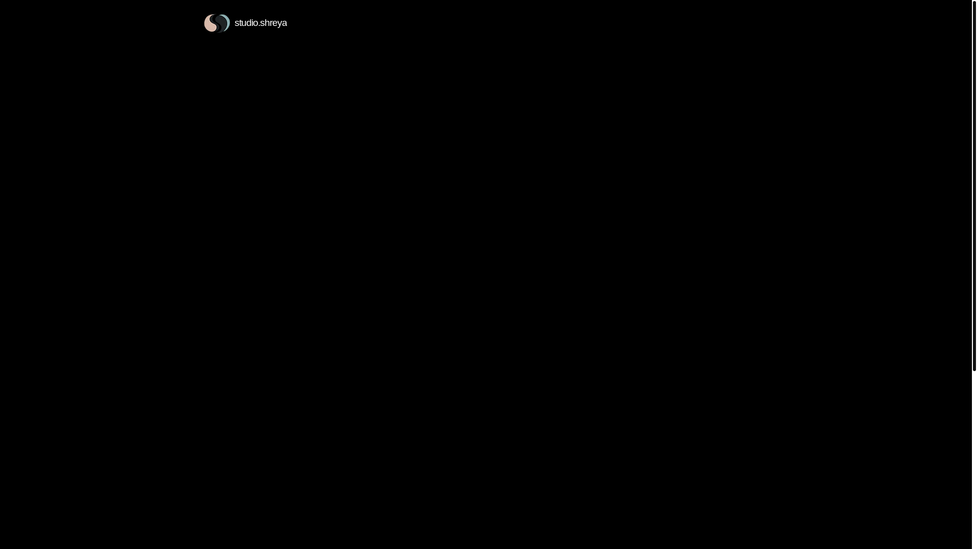 website screenshot of https://studioshreya.com/