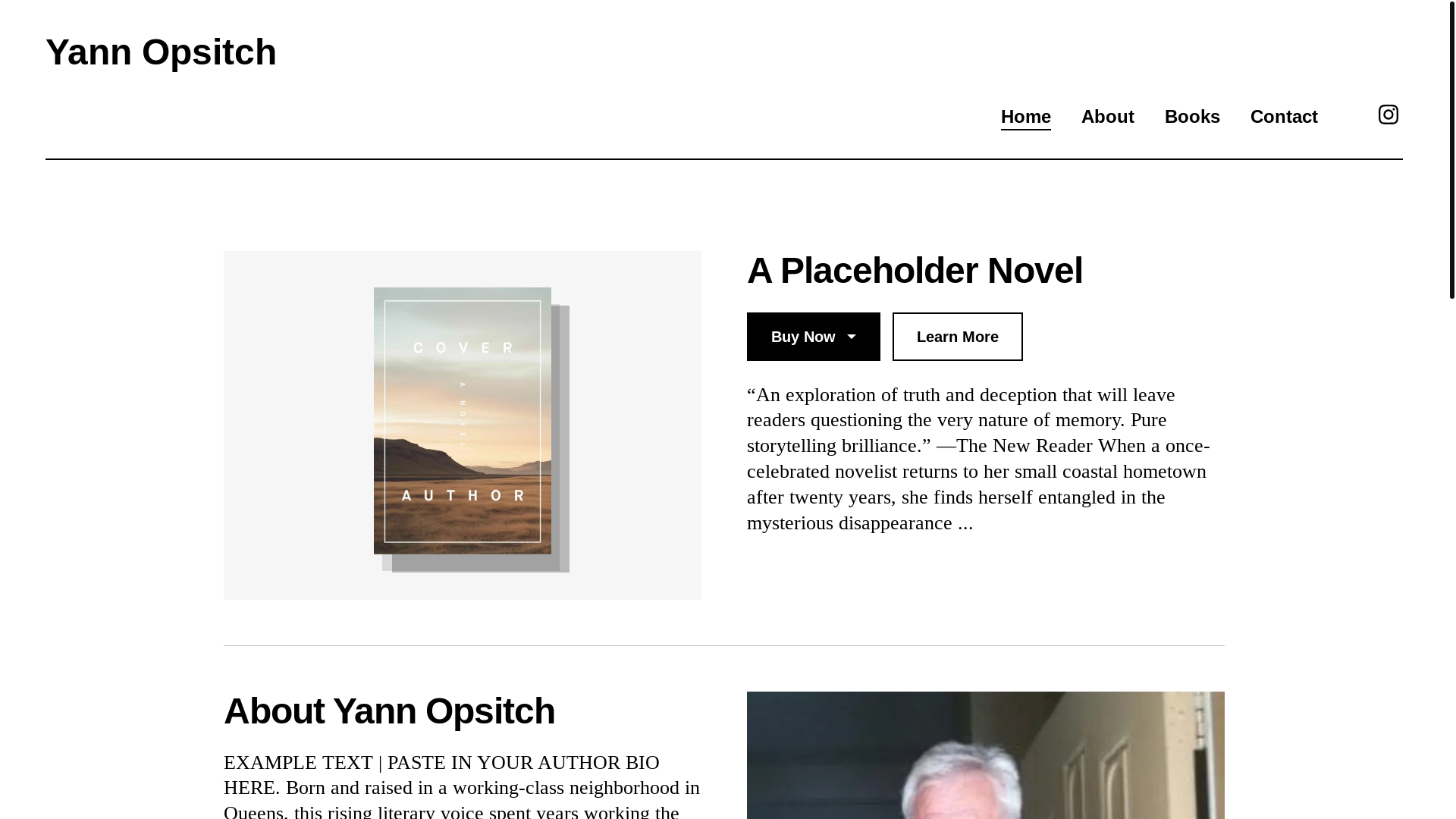 website screenshot of https://yannopsitchbooks.com/