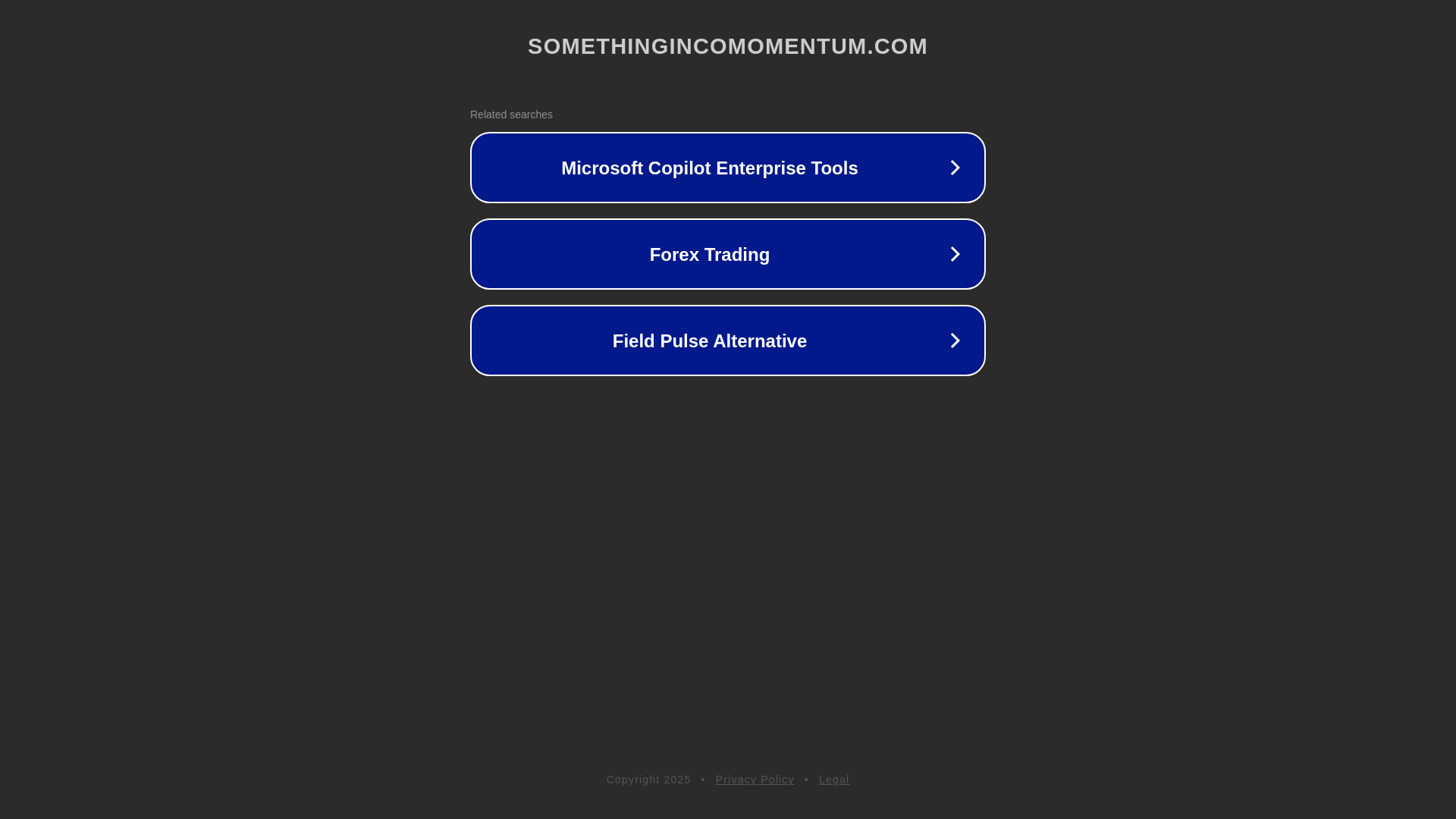 website screenshot of https://somethingincomomentum.com/