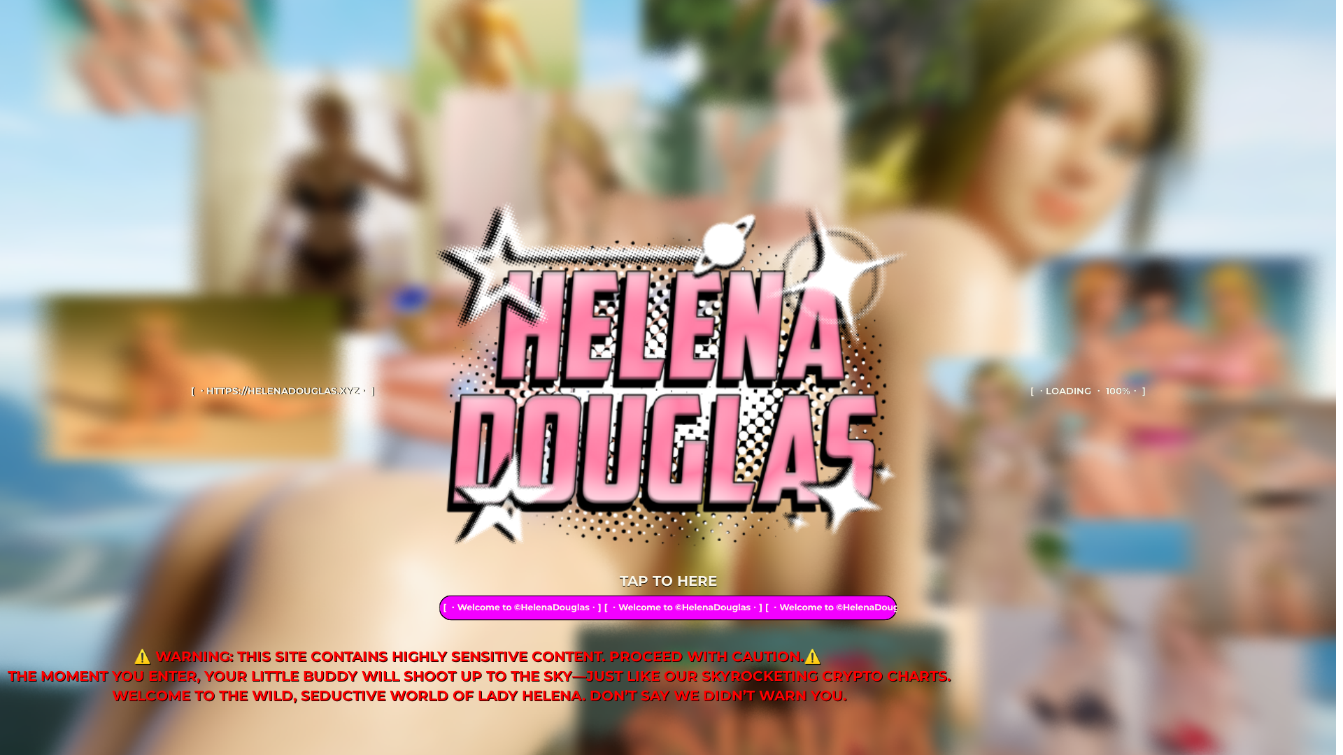 website screenshot of https://helenadouglas.xyz/