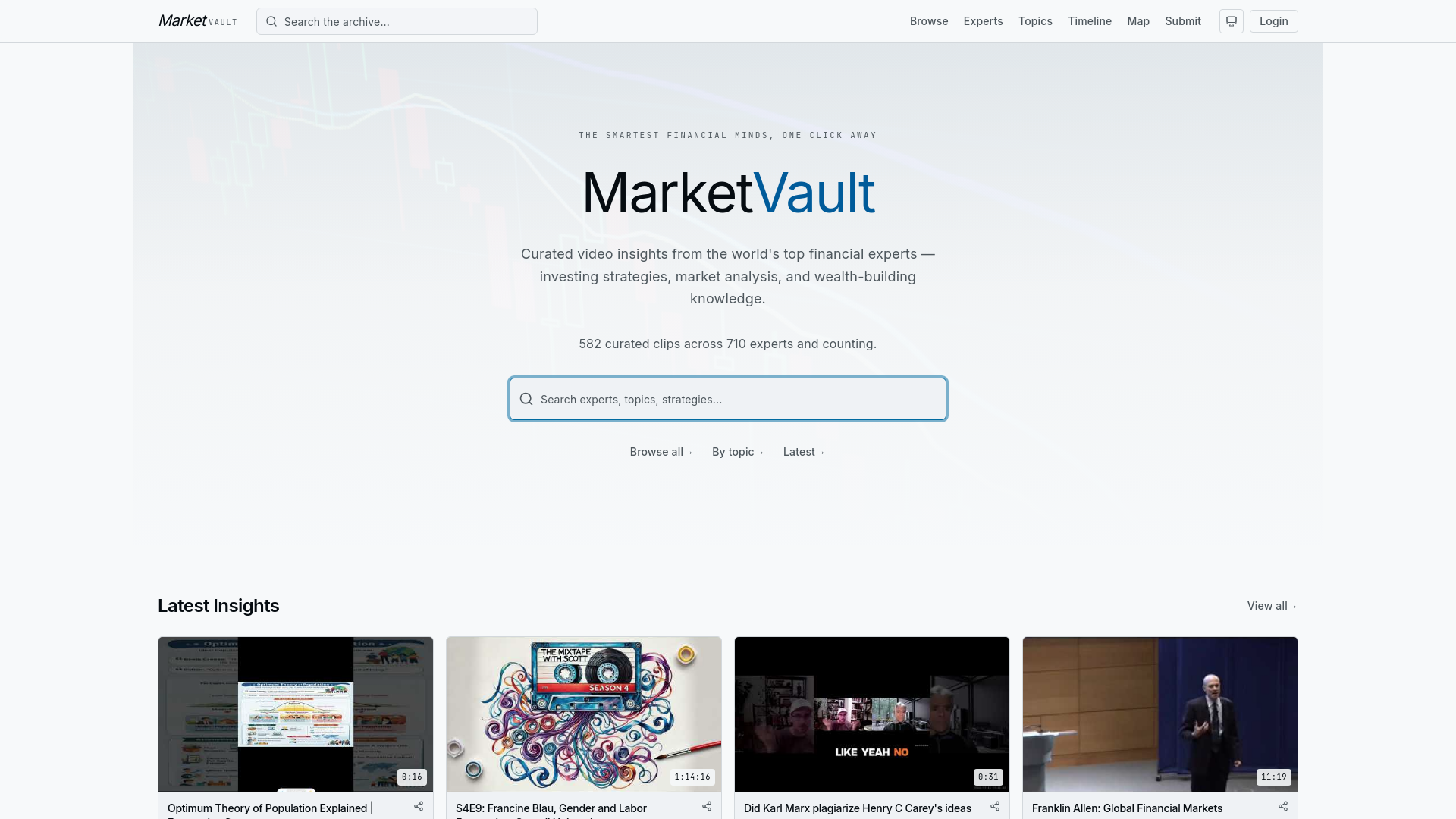 website screenshot of https://marketvault.tips