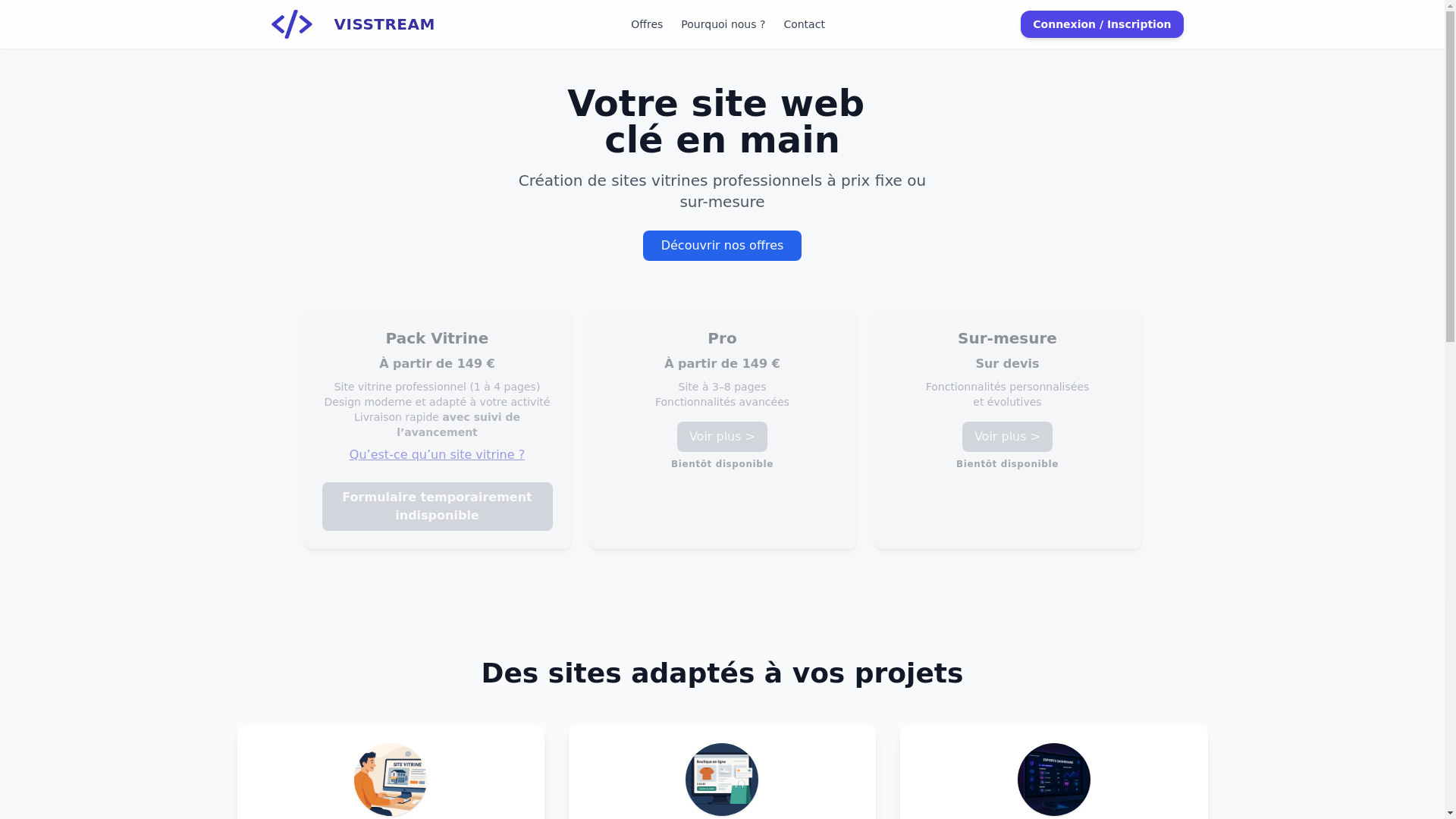 website screenshot of https://webfacilepro.fr/