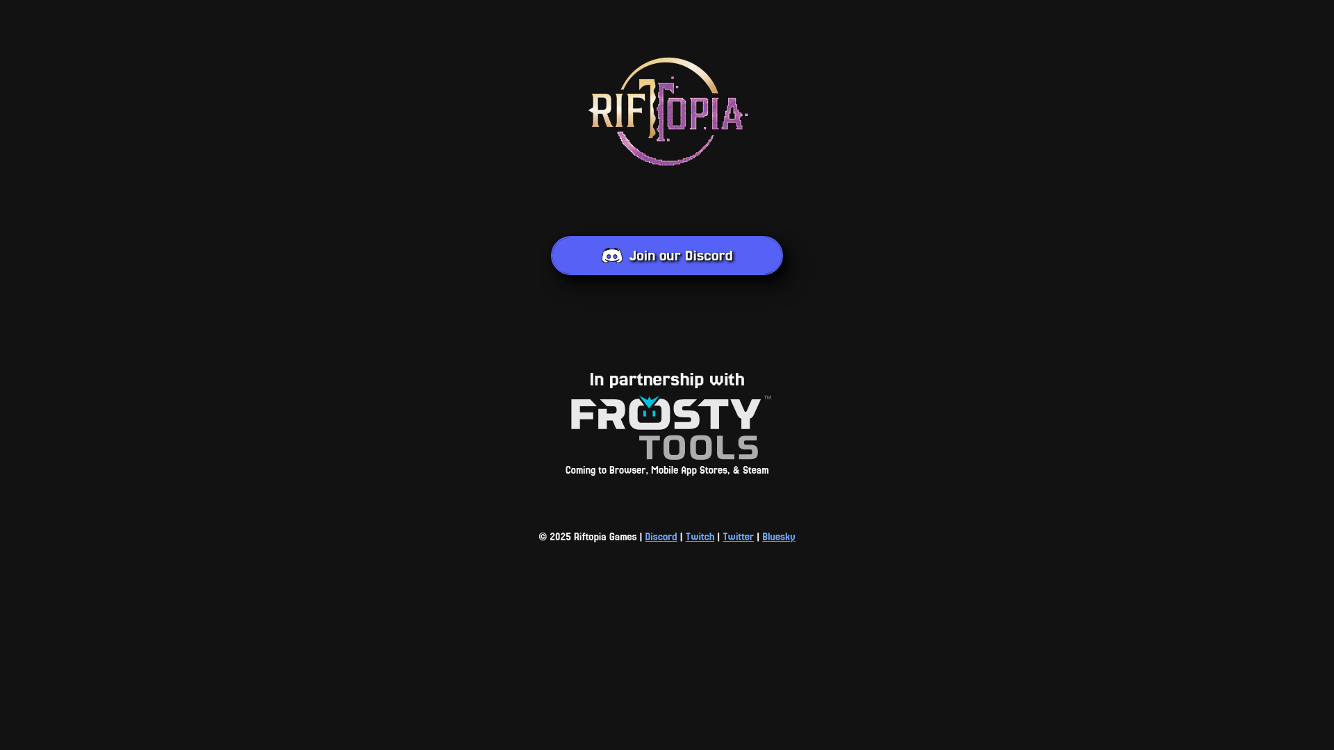 website screenshot of https://riftopia-static.pages.dev/