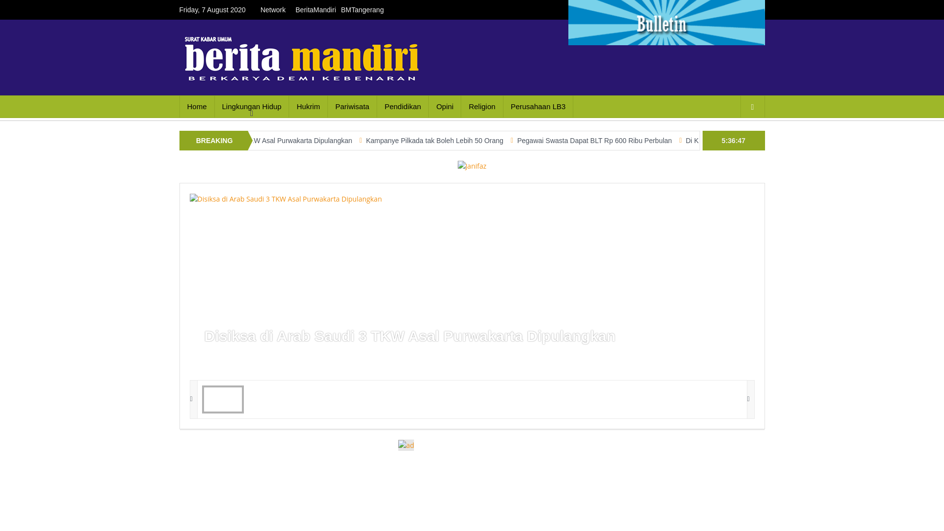 website screenshot of https://beritamandiri.pages.dev/