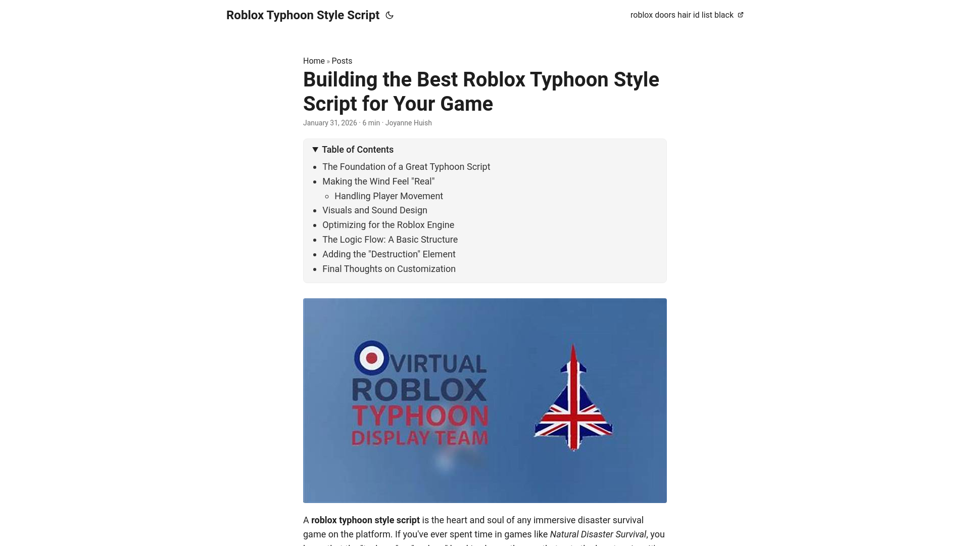 website screenshot of https://robloxtyphoonstylescript.pages.dev/