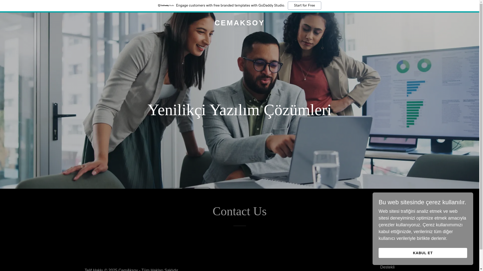 website screenshot of https://cemaksoy.net/
