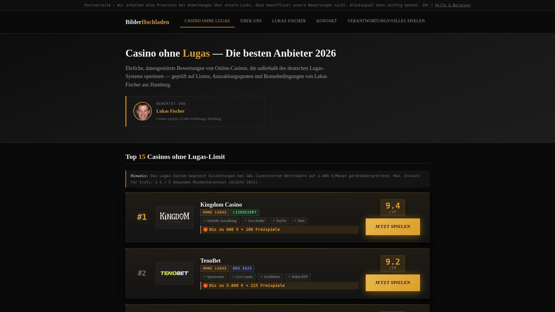 website screenshot of https://bilder-hochladen-net.pages.dev/