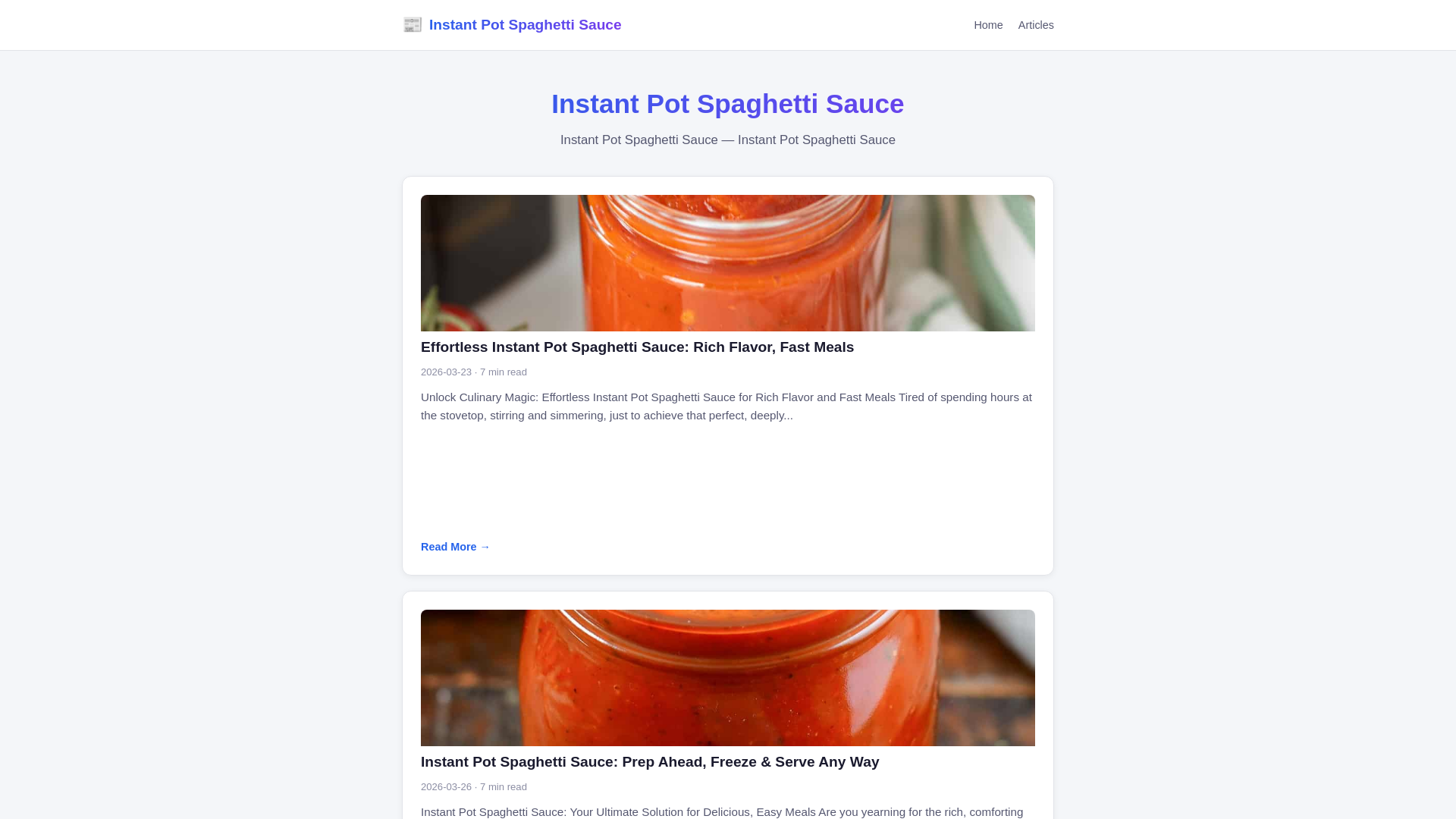 website screenshot of https://instant-pot-spaghetti-sauce.pages.dev/