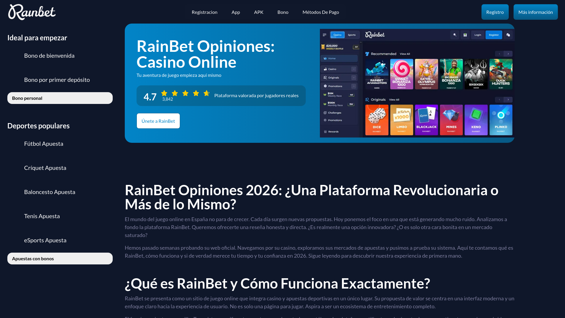 website screenshot of https://rain-bet-entrar-espana-com.pages.dev/