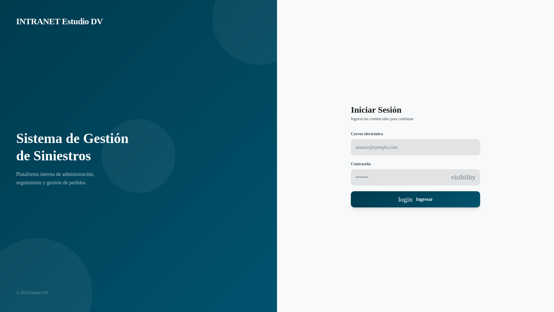 website screenshot of https://estudiodv.online/