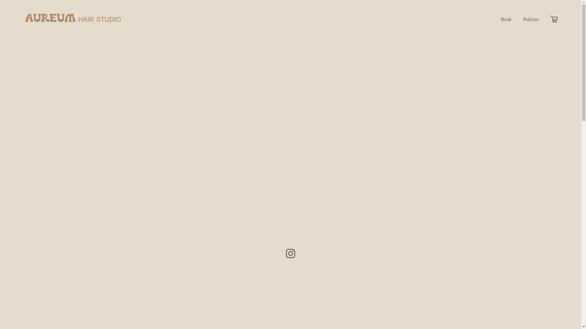 website screenshot of https://aureumhairstudio.com/