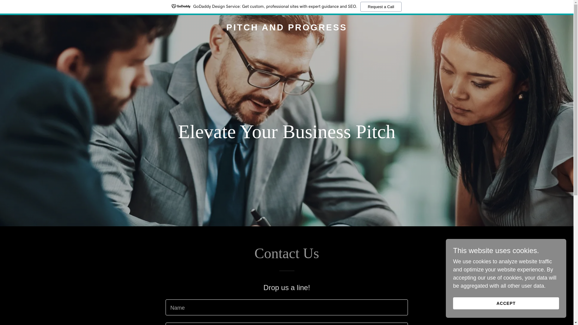 website screenshot of https://pitchandprogress.com/