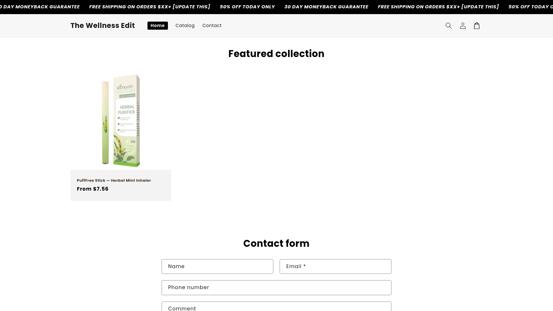 website screenshot of https://wellneslify.com