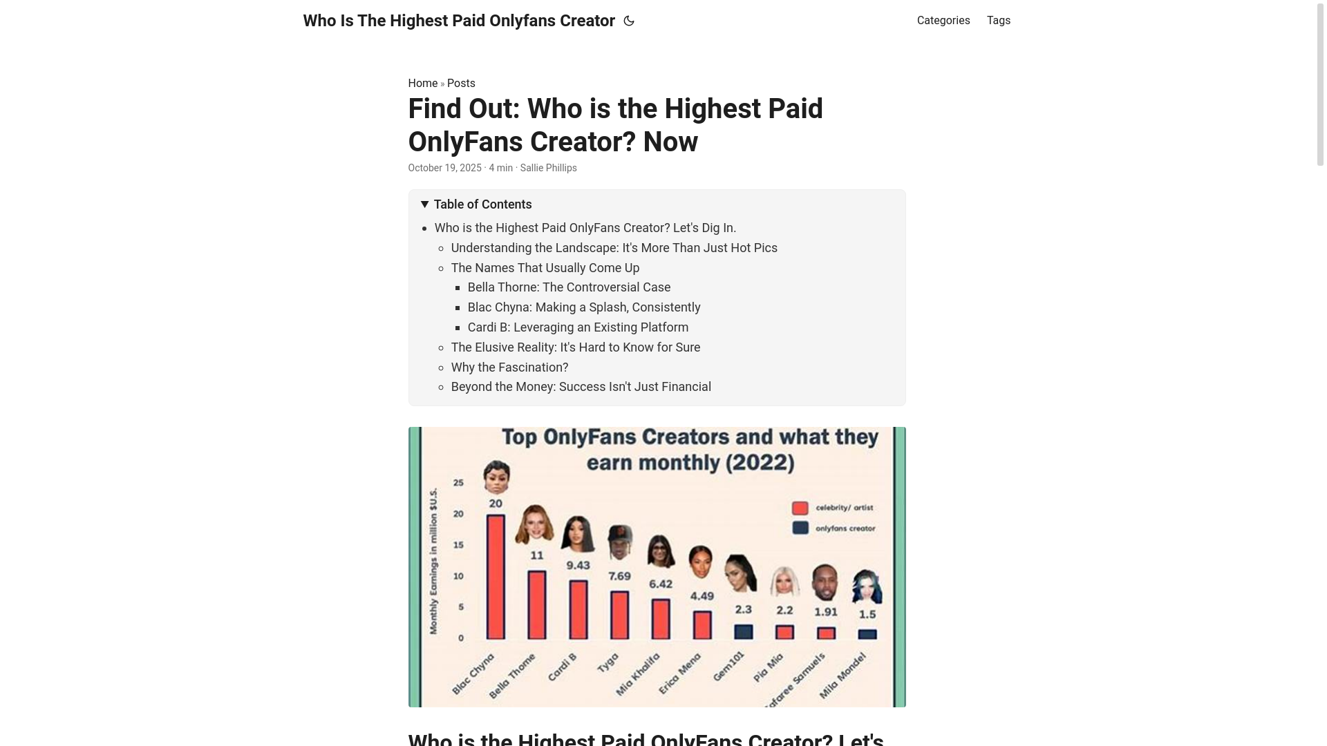 website screenshot of https://who-is-the-highest-paid-onlyfans-creator.pages.dev/