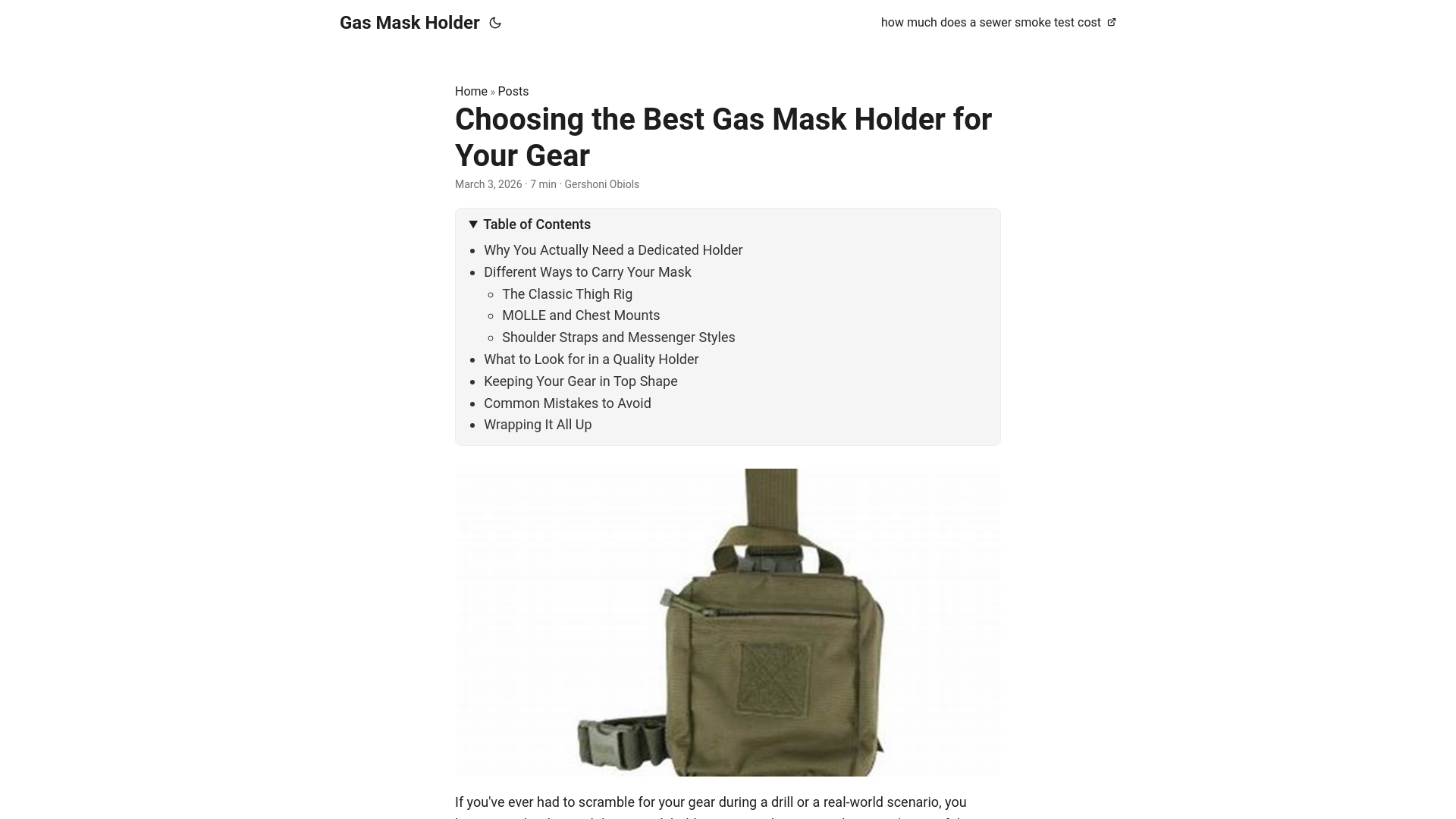 website screenshot of https://gas-mask-holder.pages.dev/
