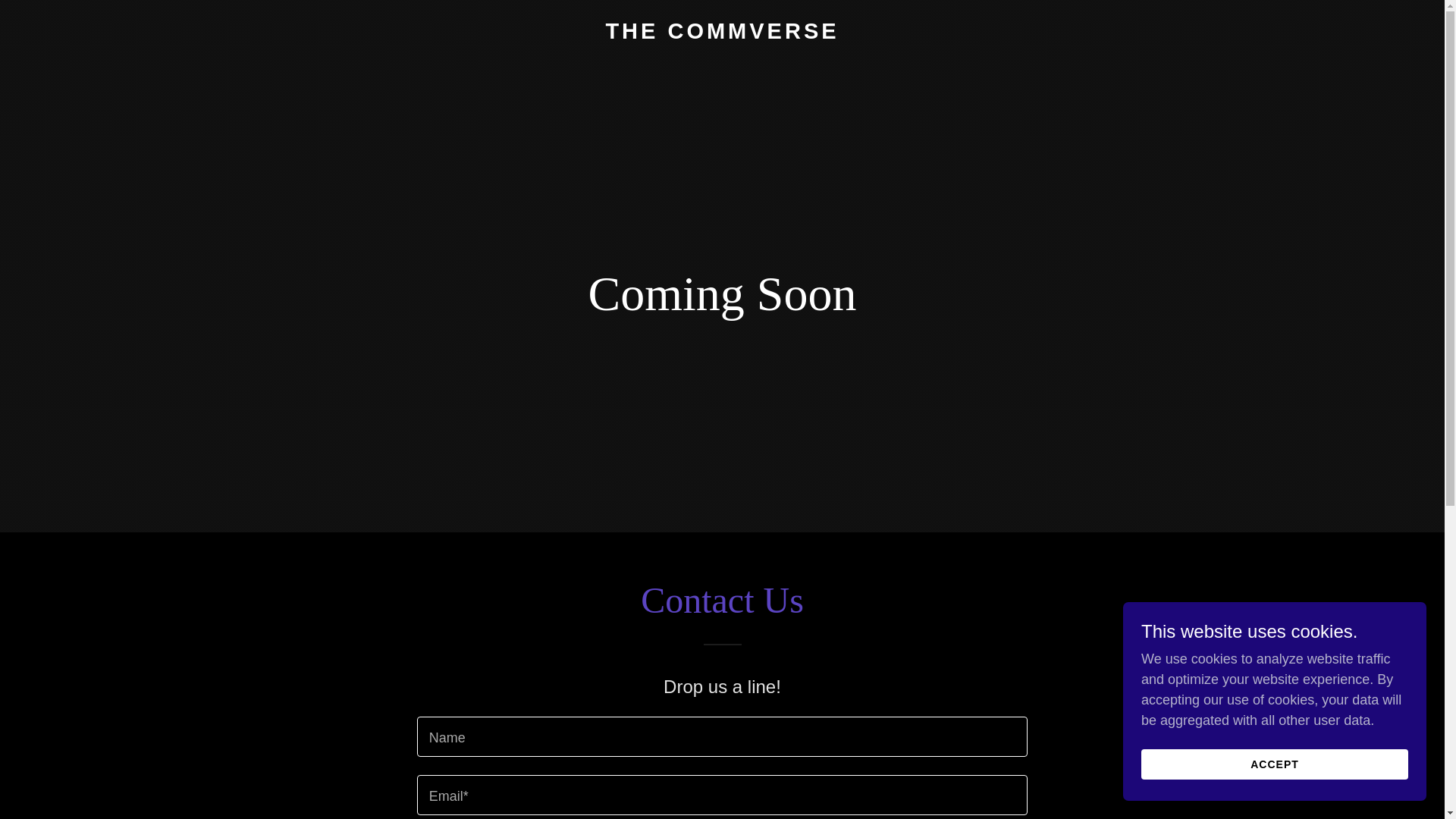 website screenshot of https://thecommverse.org/
