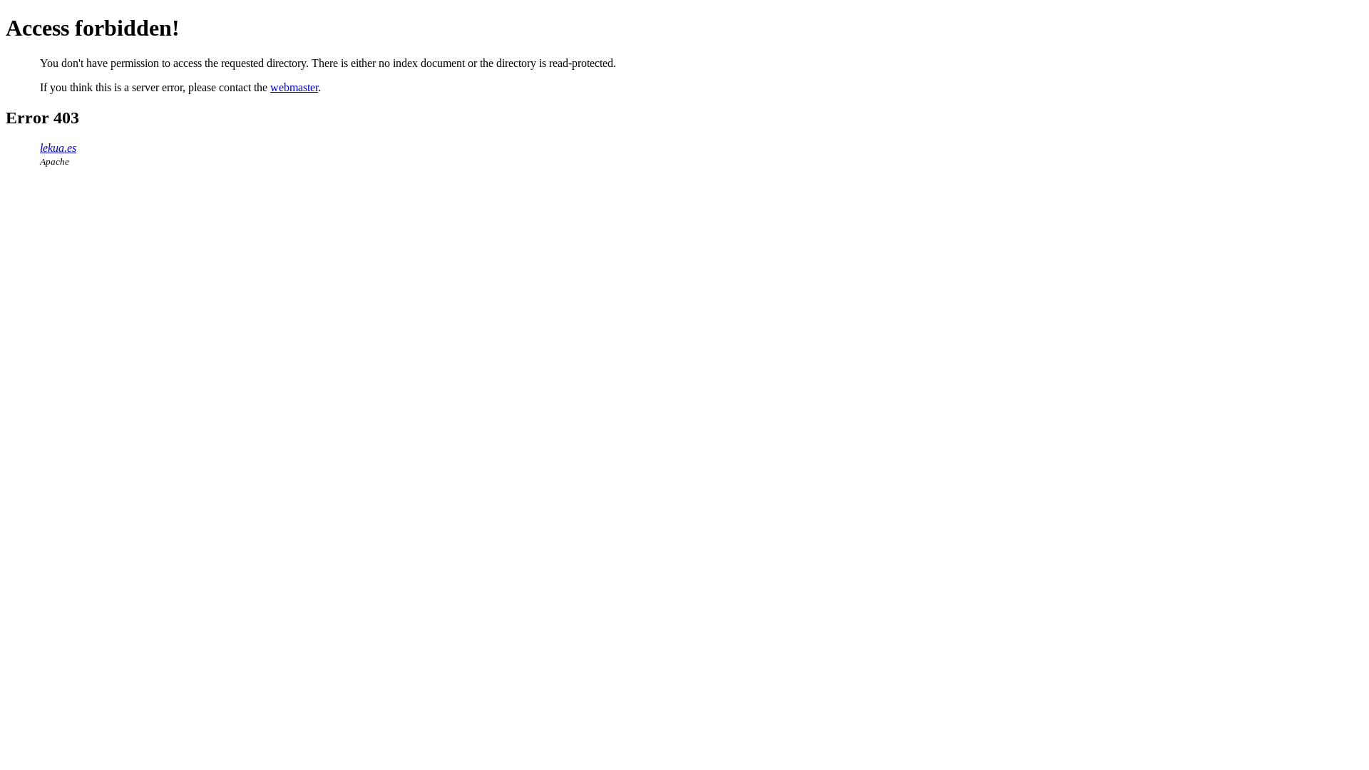 website screenshot of https://lekua.es/