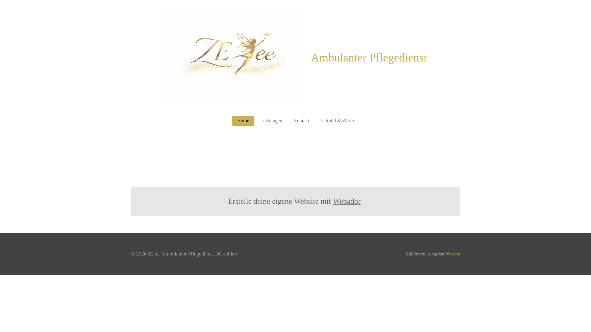 website screenshot of https://zefeepflegedienst.de/