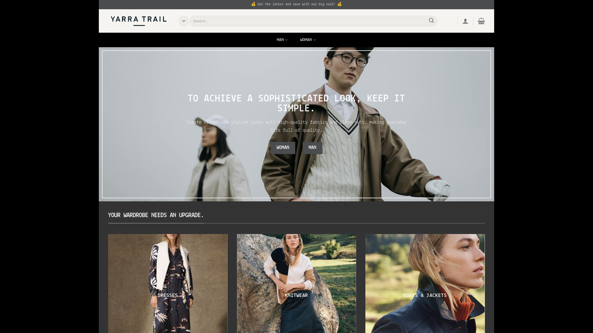 website screenshot of https://yarratrailstyle.com