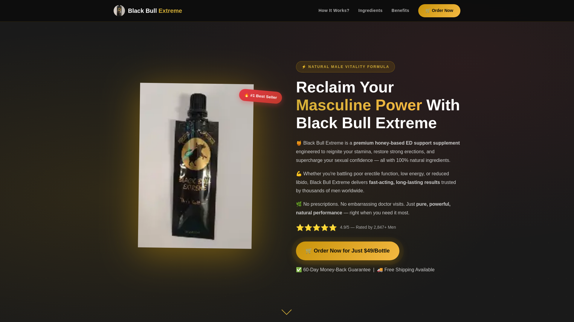 website screenshot of https://blackbull-extreme.us