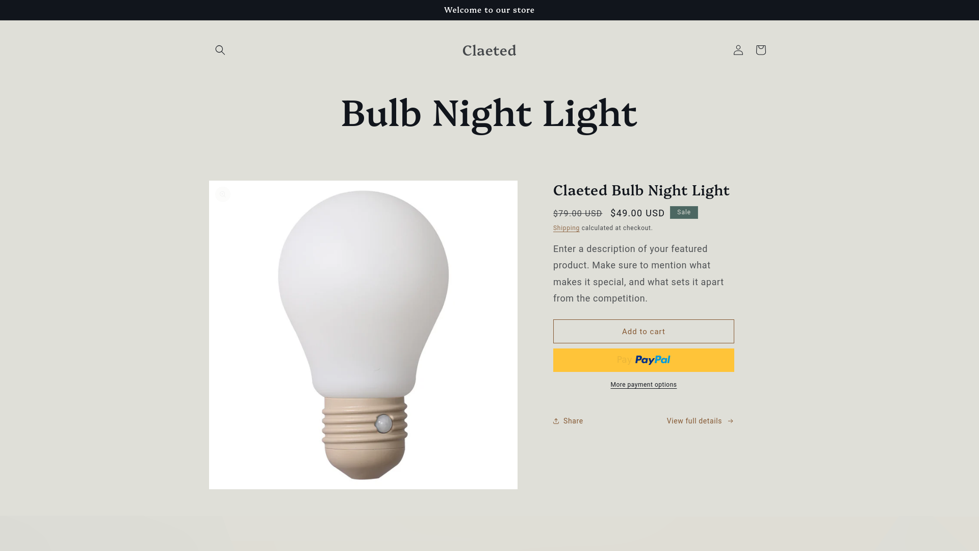 website screenshot of https://claeted.com
