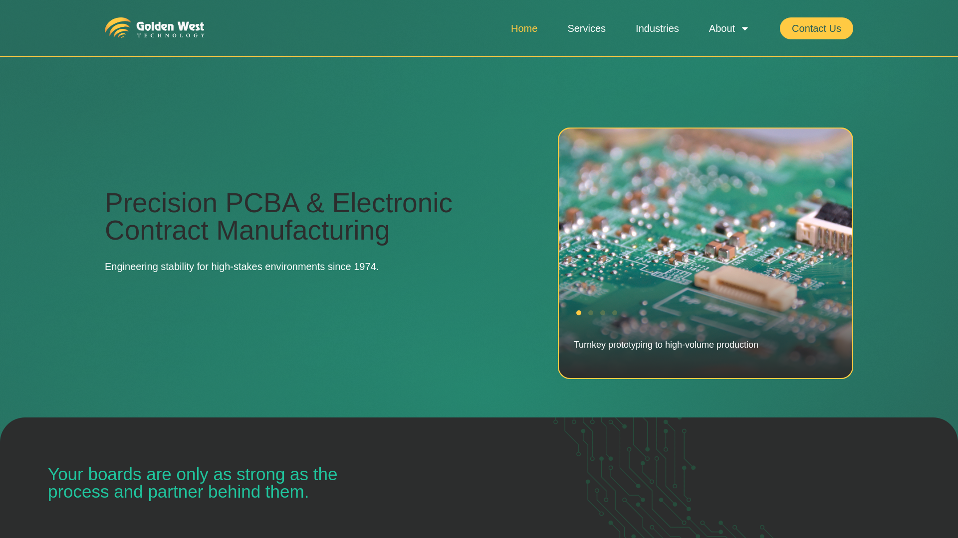 website screenshot of https://golden-westgroups.com/