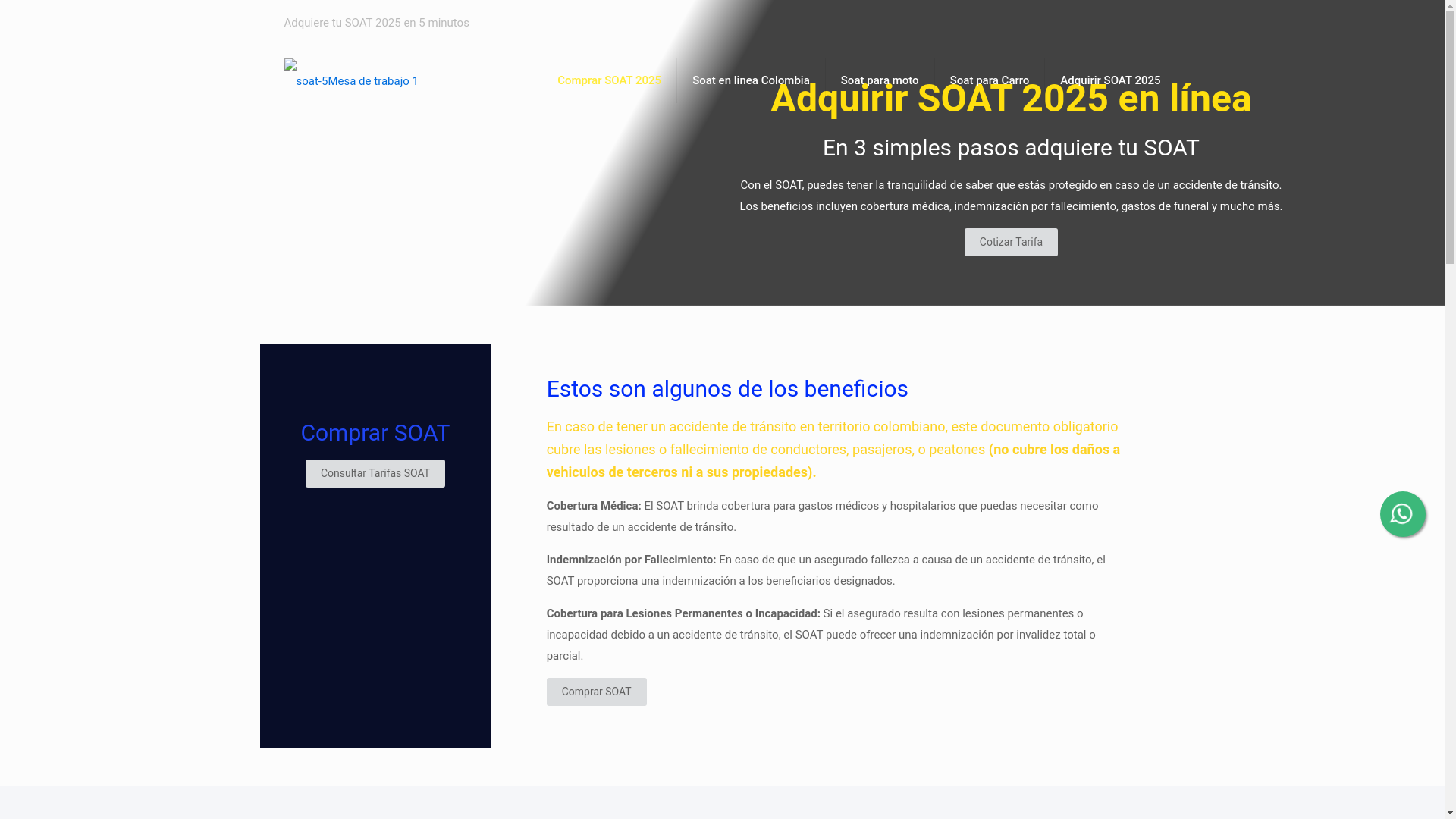 website screenshot of https://s3gurosdetransito.com/
