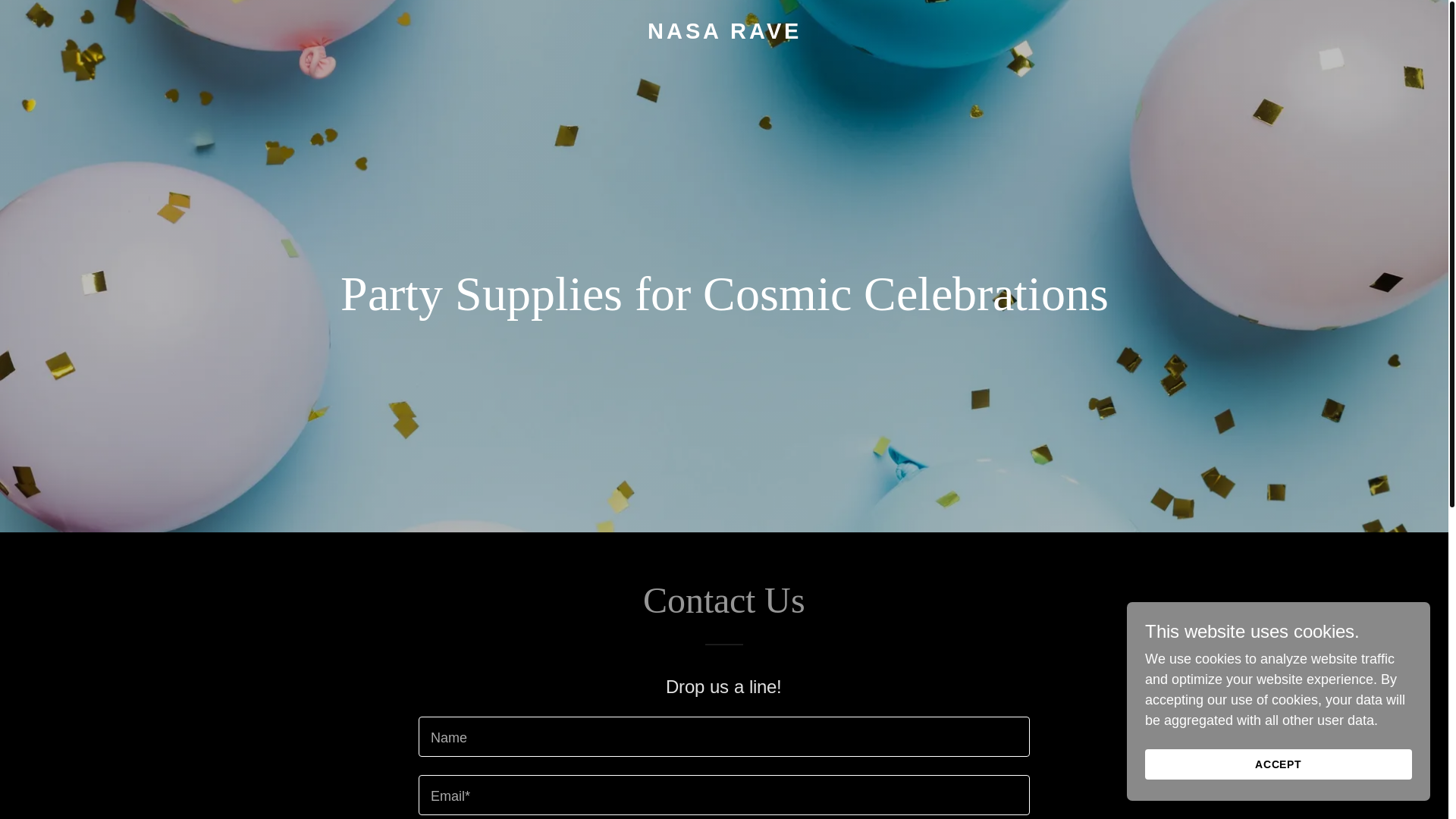 website screenshot of https://nasarave.com/