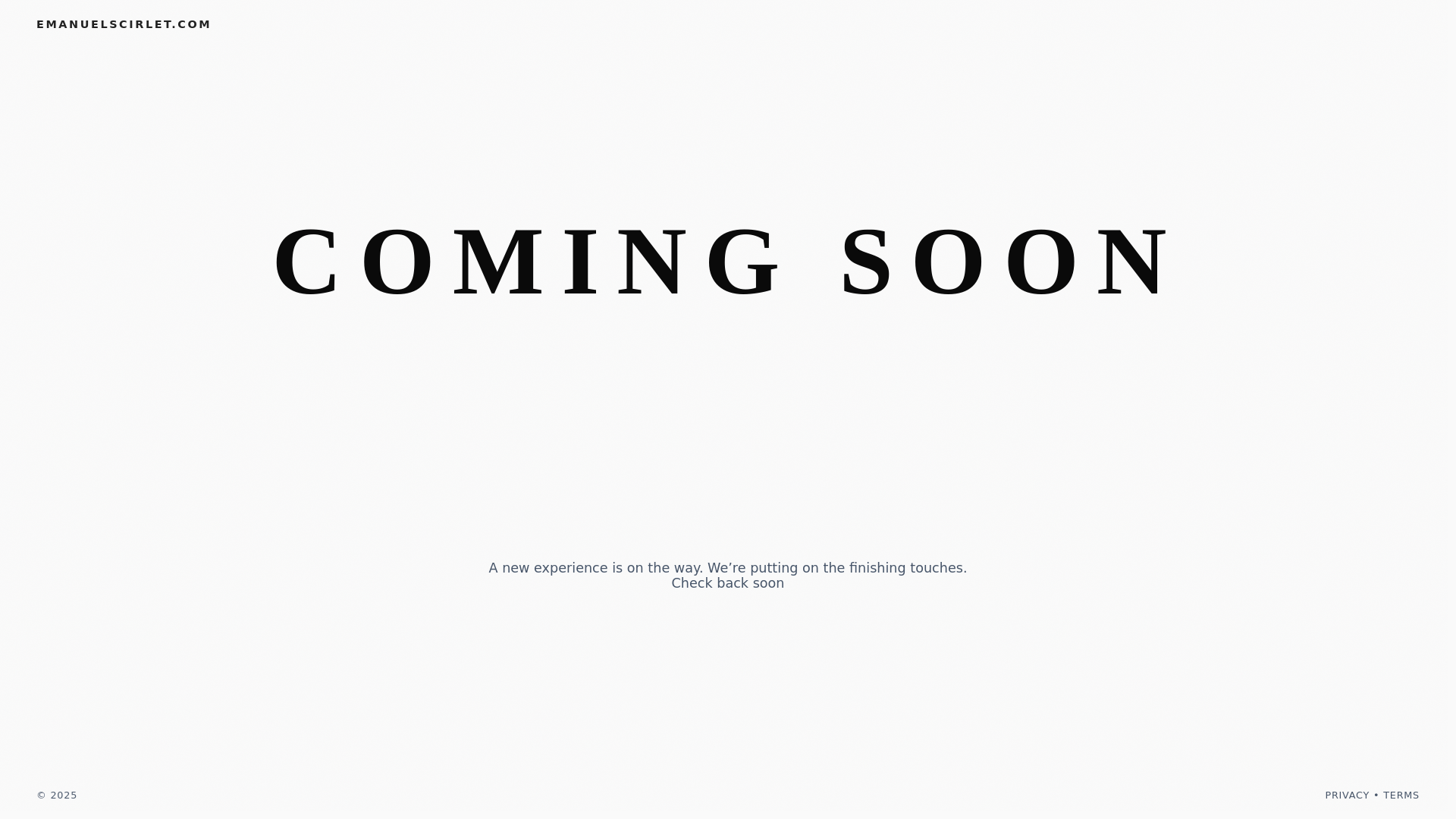 website screenshot of https://emtech.sh/