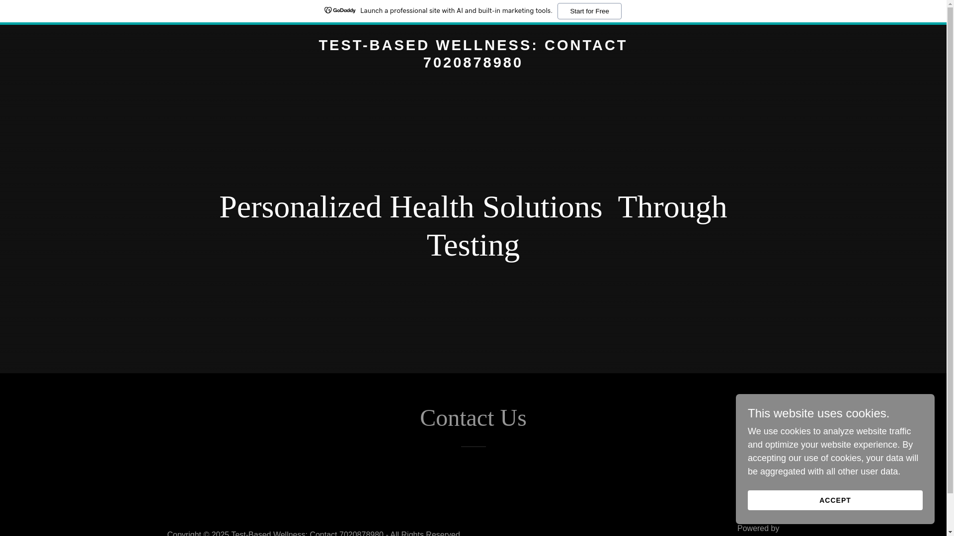 website screenshot of https://testbasedwellness.in/