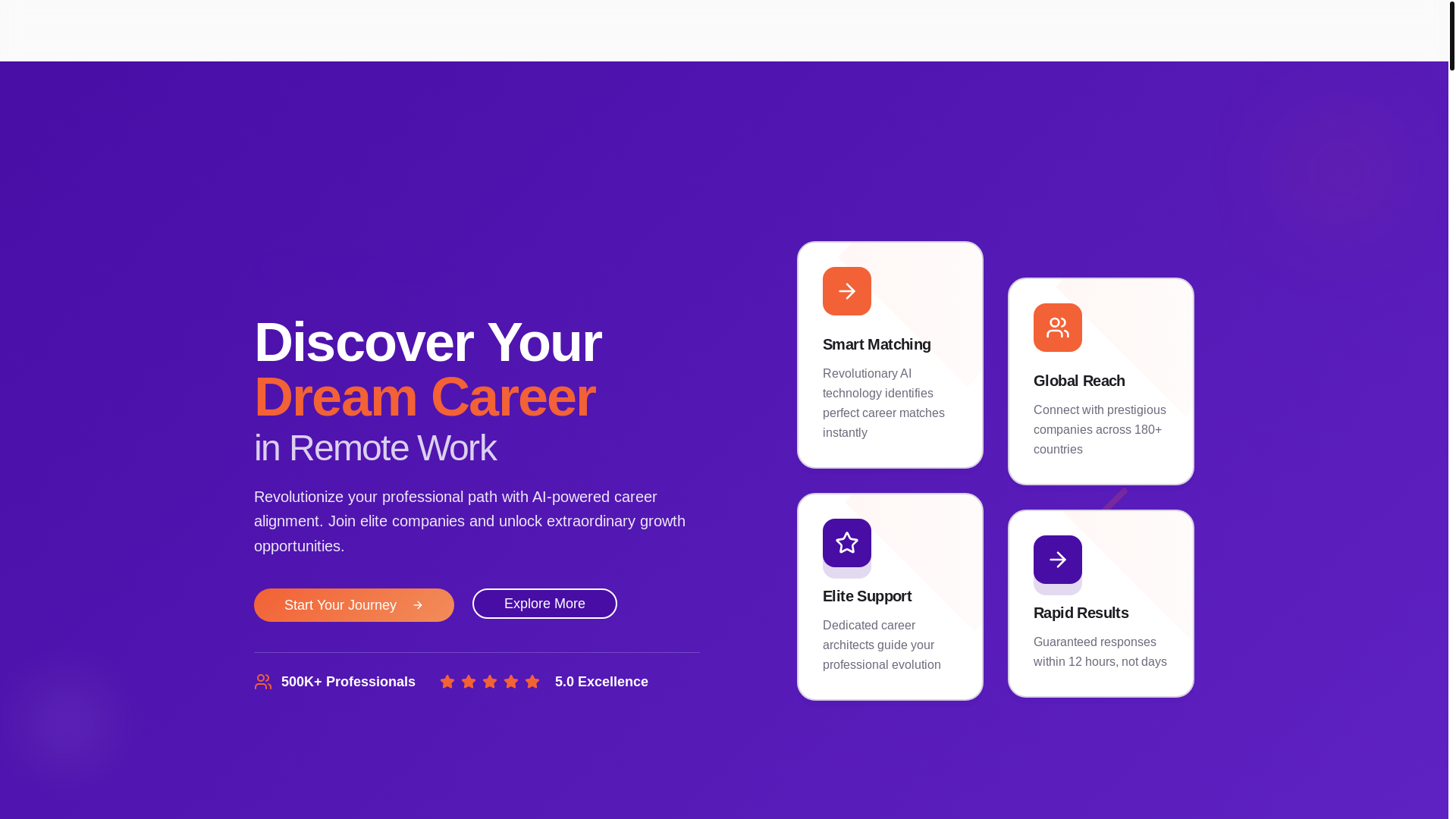 website screenshot of https://uploracareer.com/