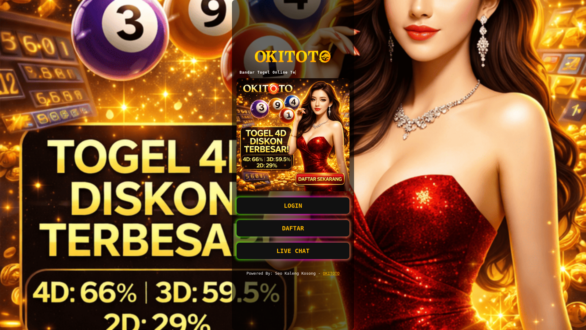 website screenshot of https://ampokitoto77.xyz/