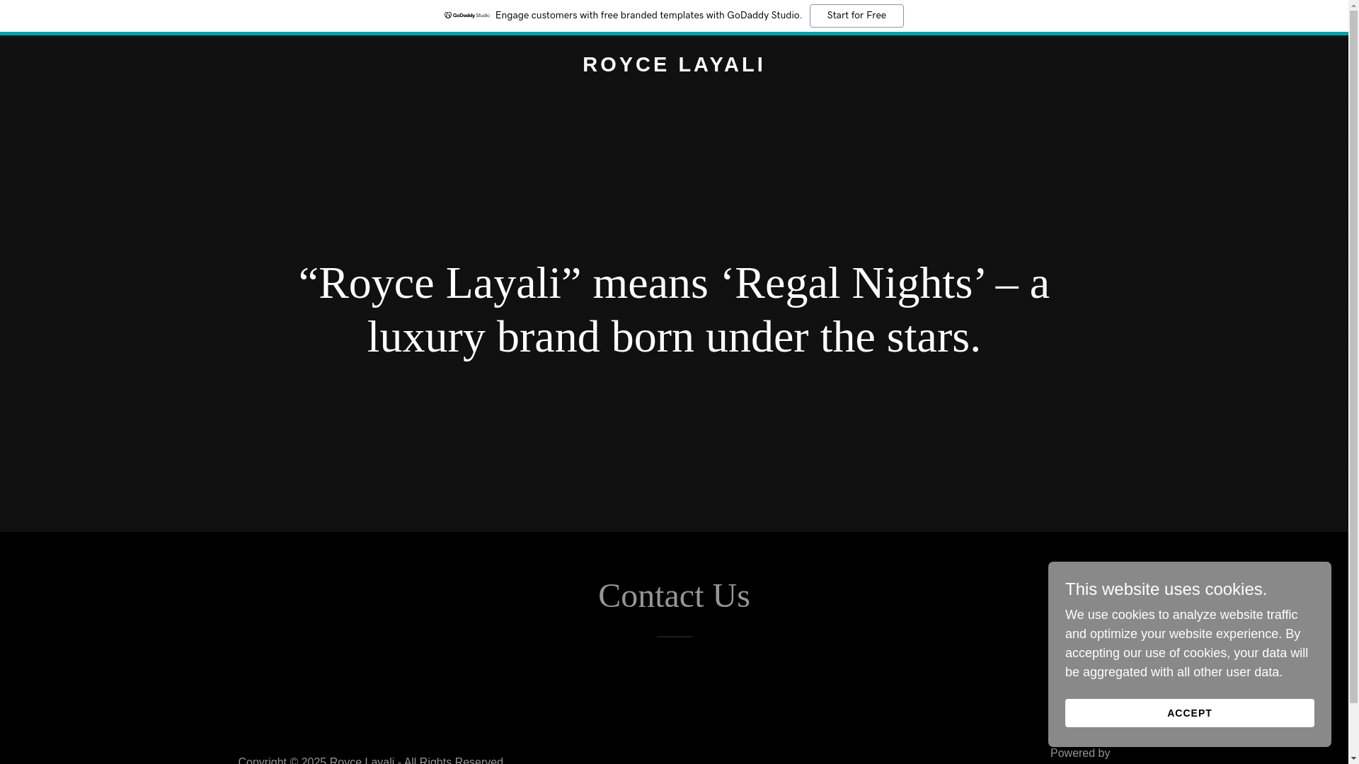 website screenshot of https://roycelayali.com/