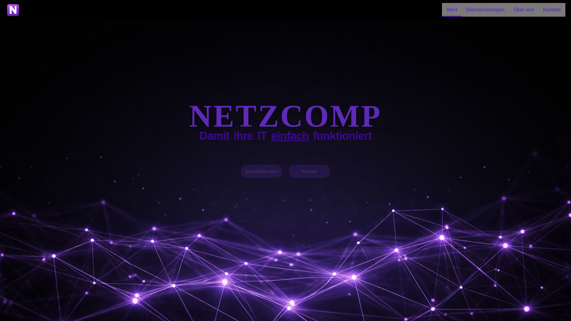 website screenshot of https://netzcomp.de/
