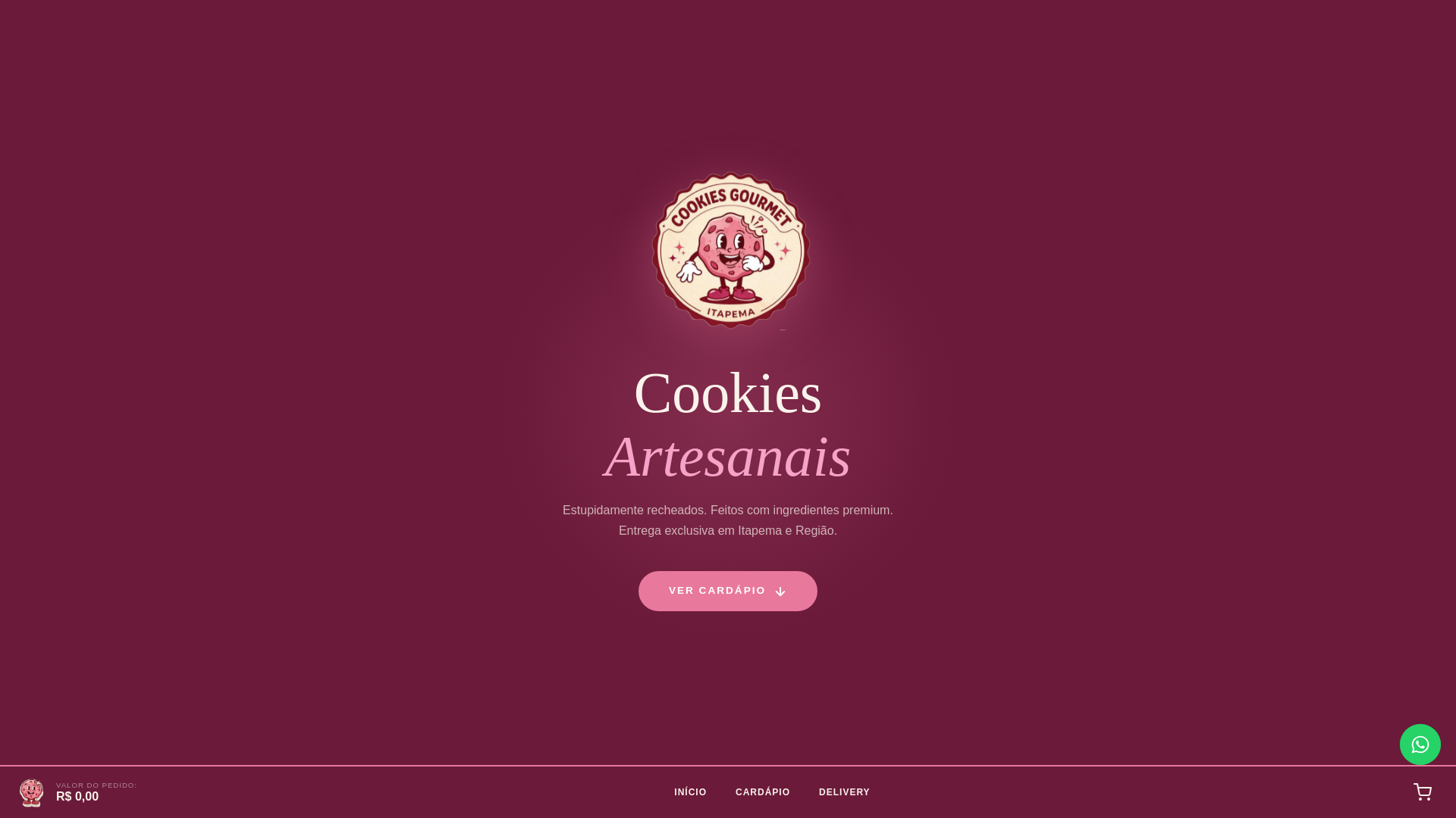 website screenshot of https://cookiesitapema.online