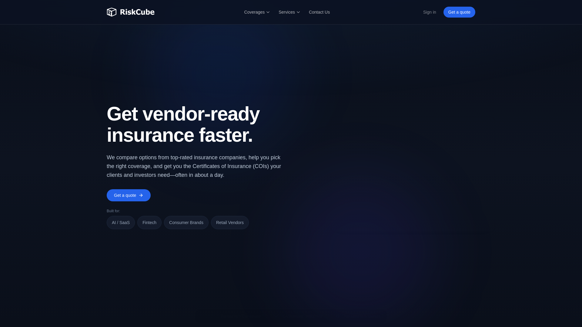 website screenshot of https://riskcube.pages.dev/