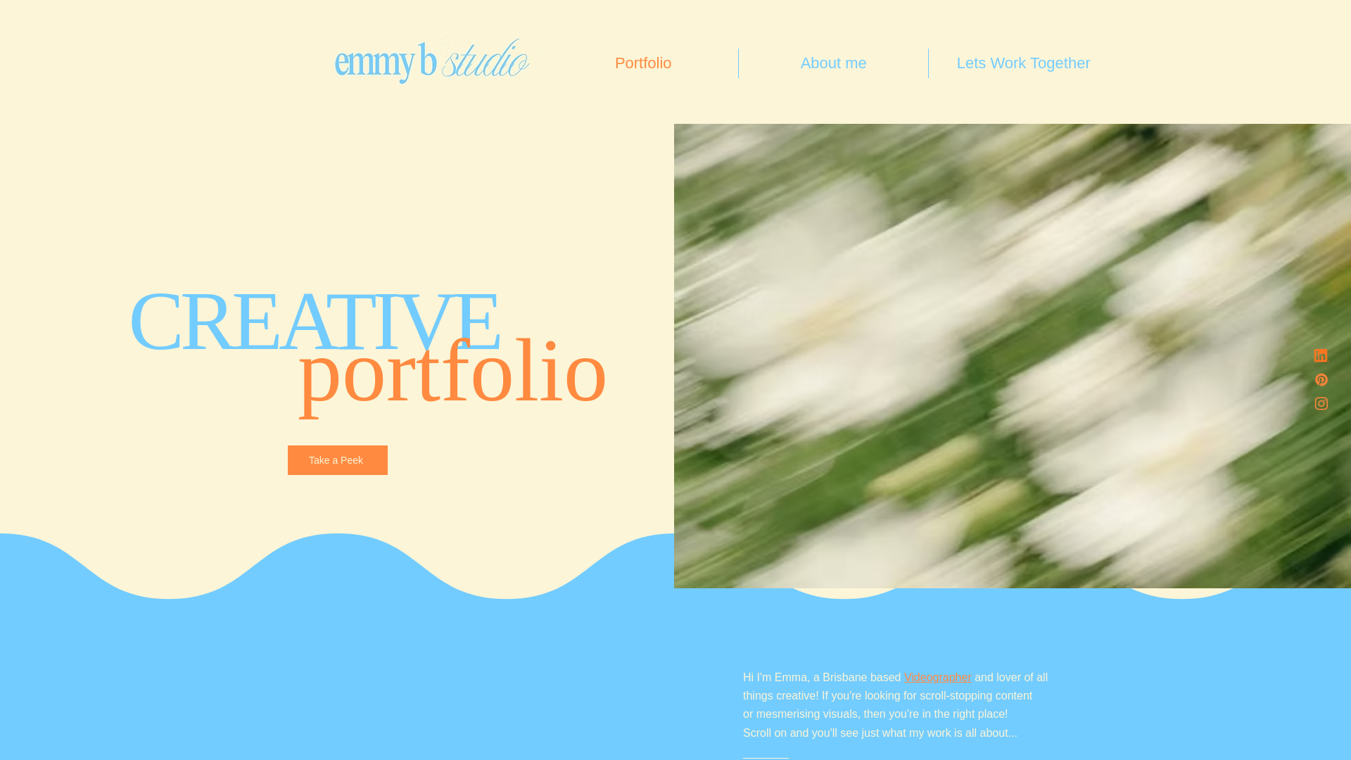 website screenshot of https://emmybstudio.com.au/