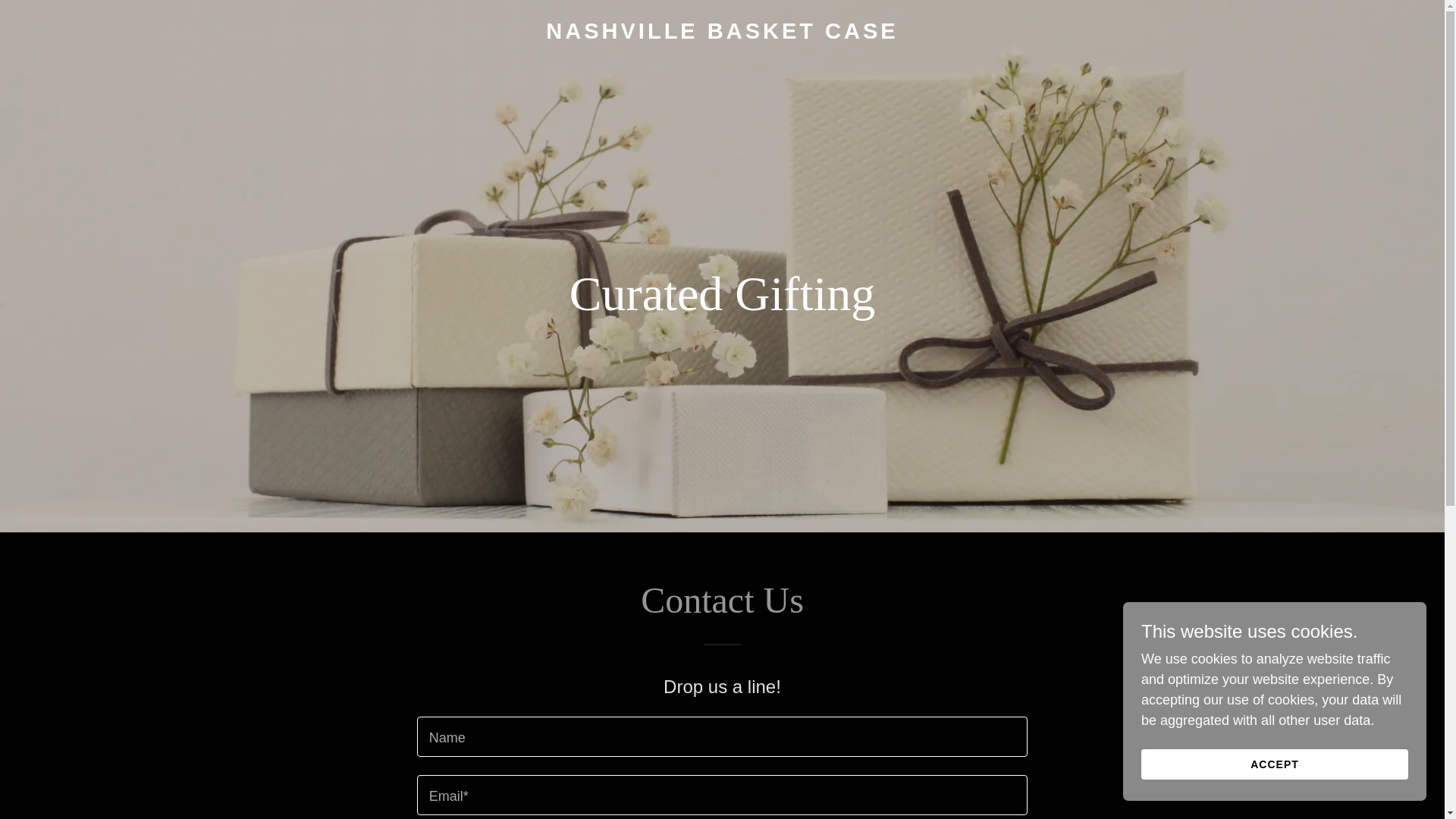 website screenshot of https://nashvillebasketcase.com/