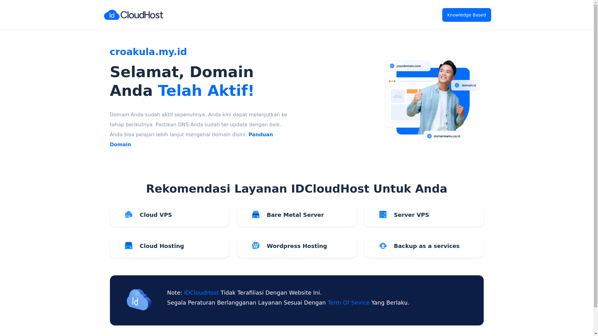 website screenshot of https://croakula.my.id/