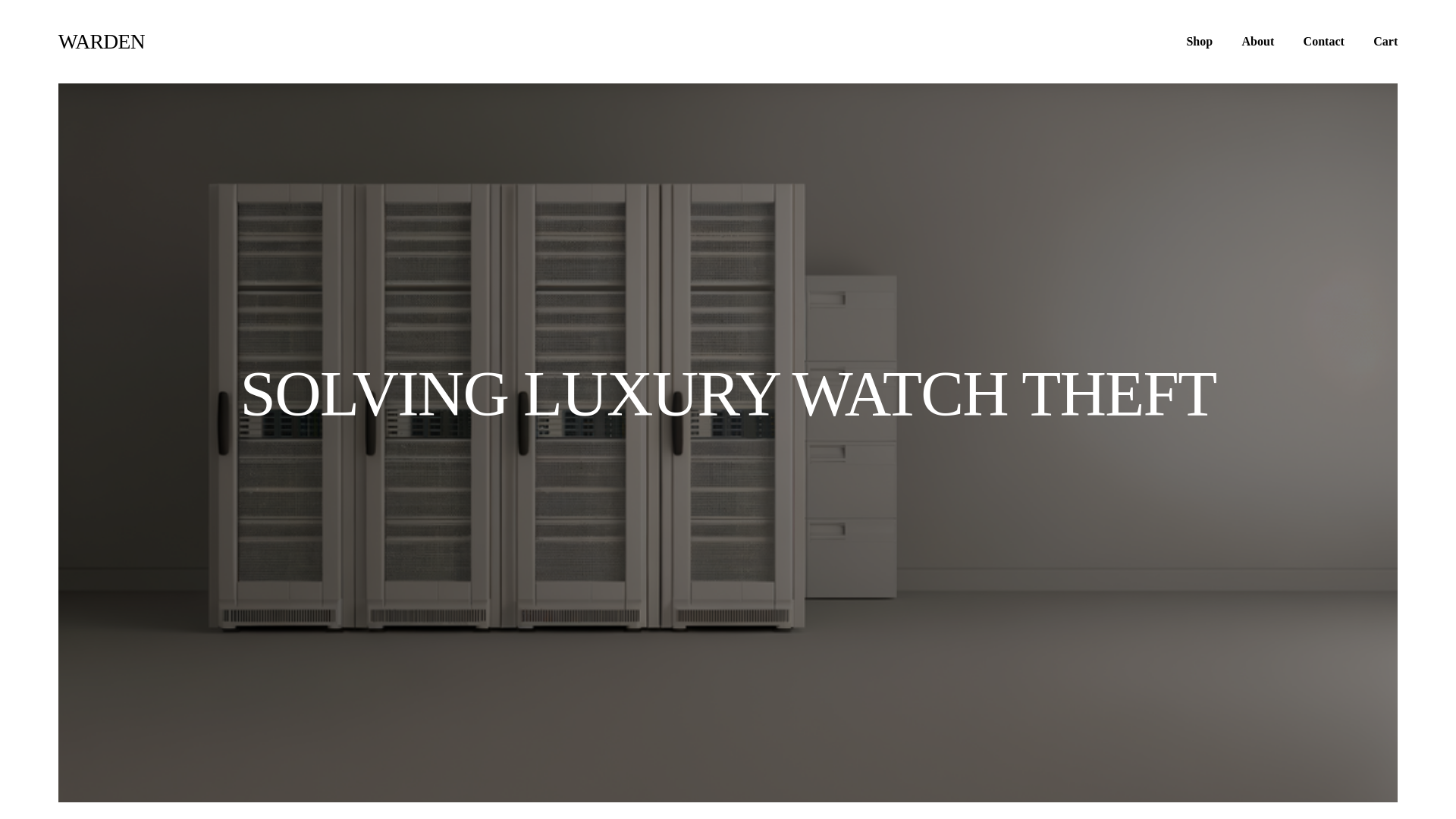 website screenshot of https://wardentrack.com/