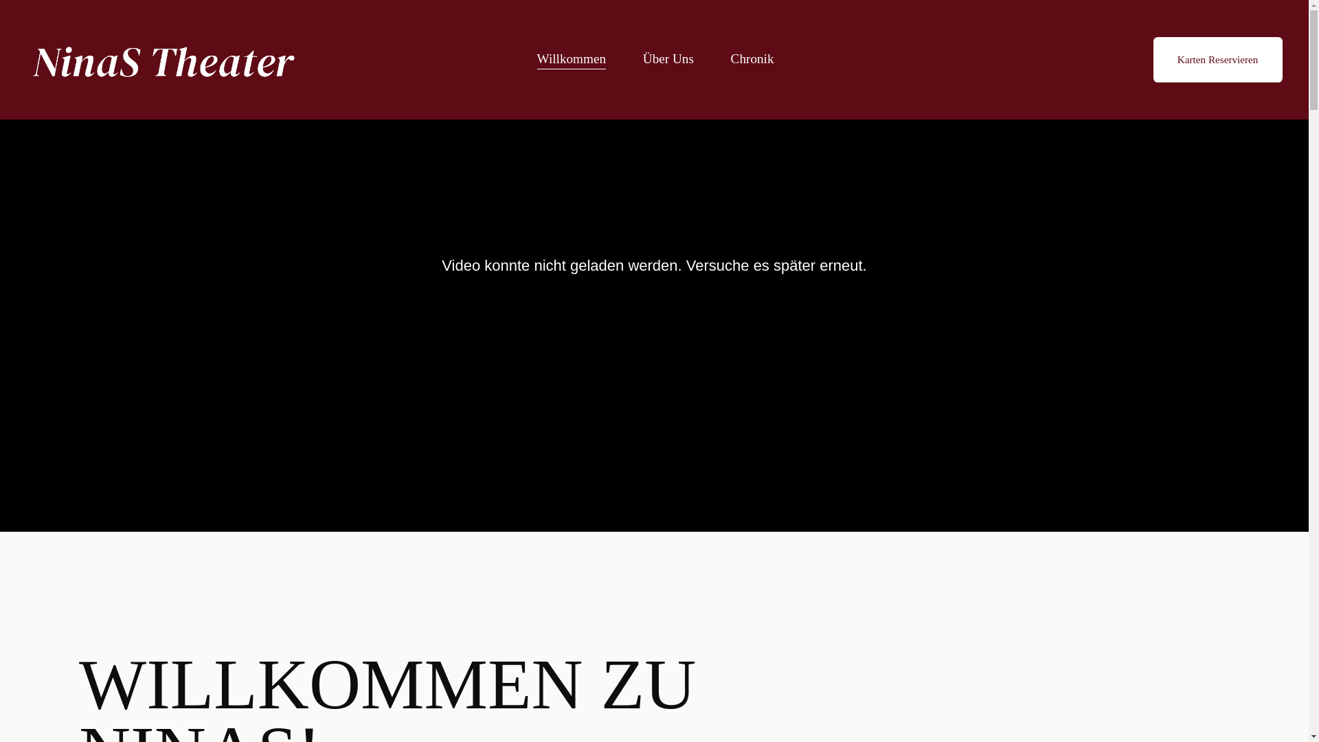 website screenshot of https://ninastheater.de/