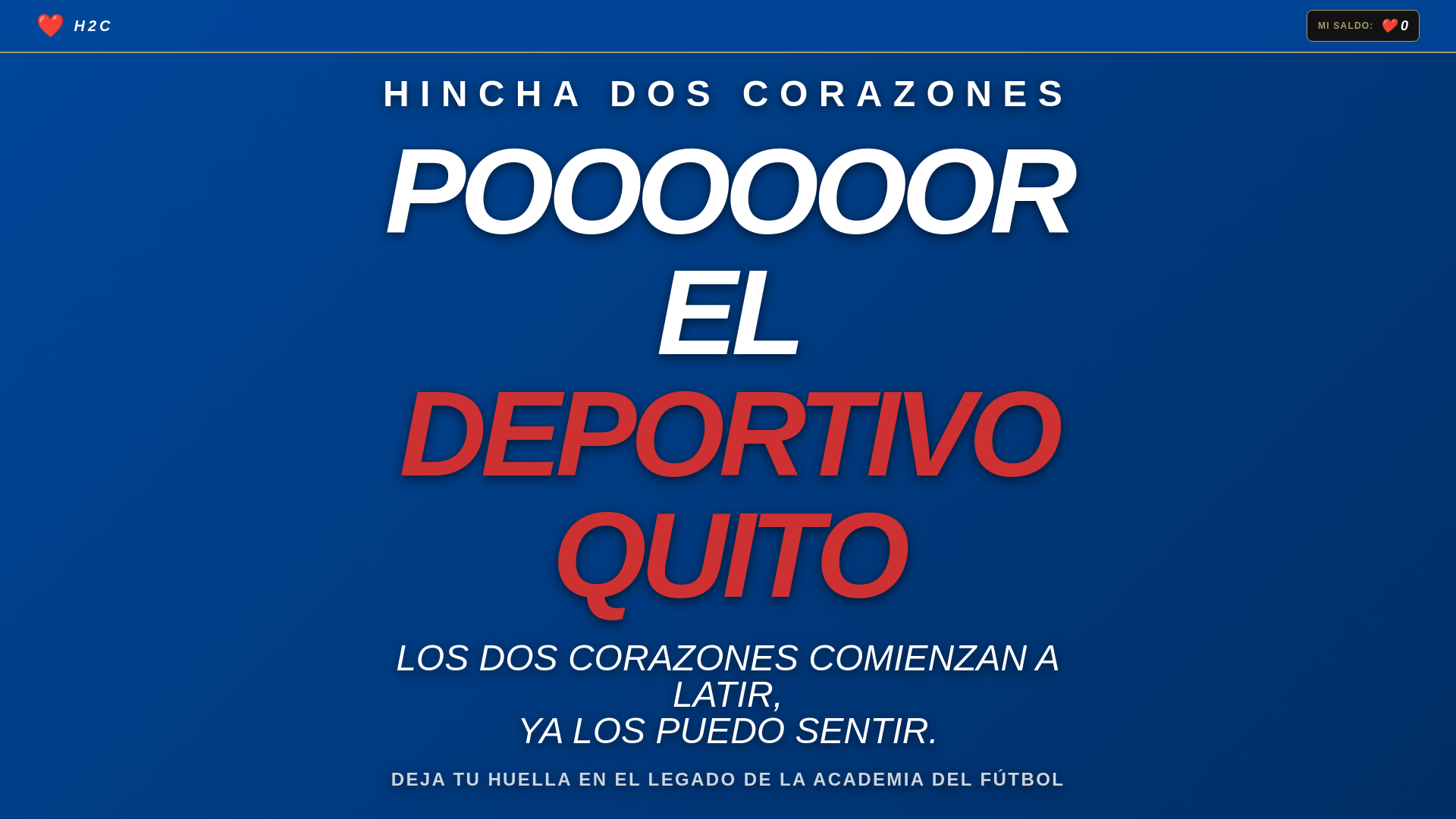 website screenshot of https://hinchadoscorazones.com/