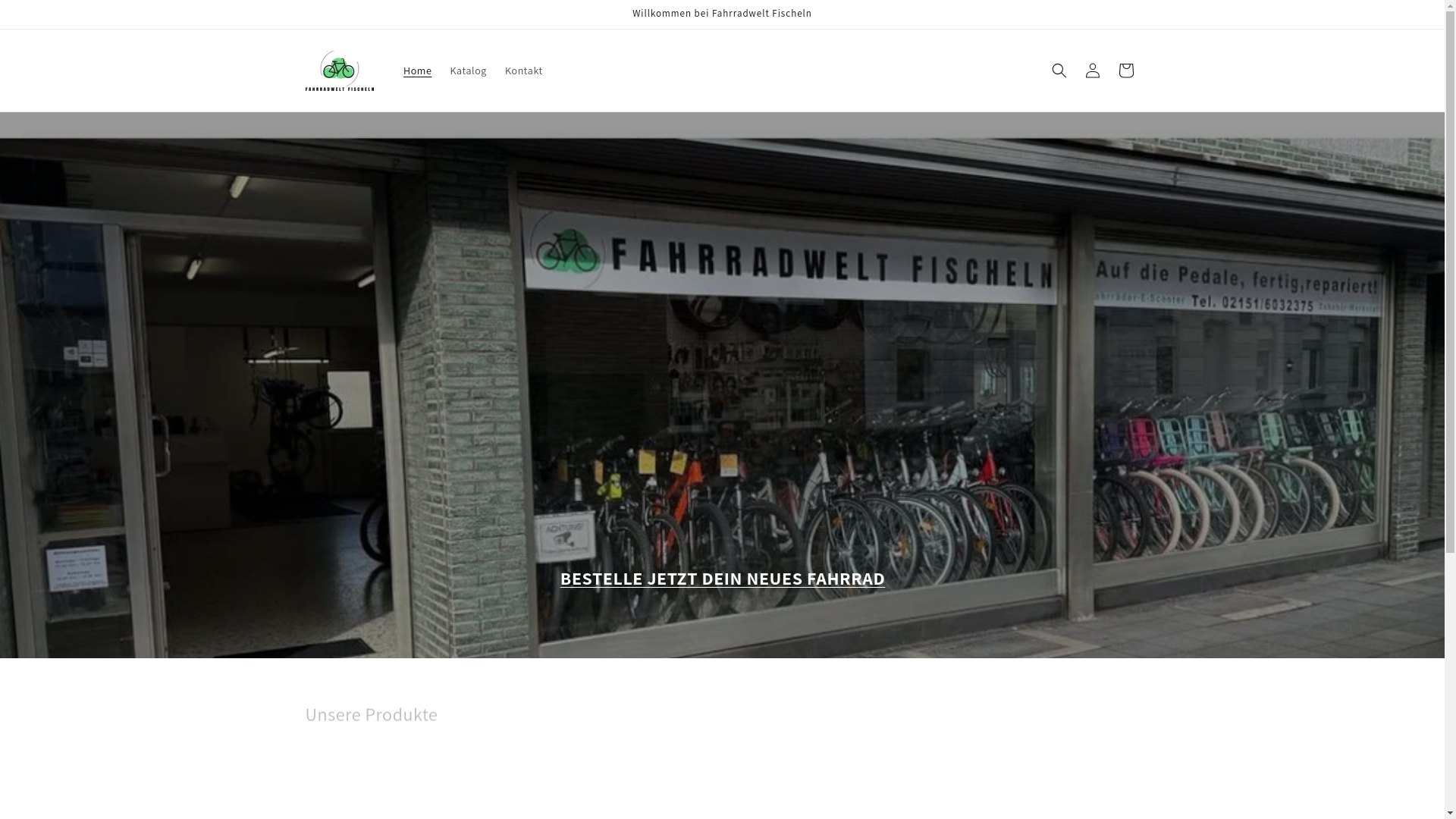website screenshot of https://fahrradwelt-fischeln.com/