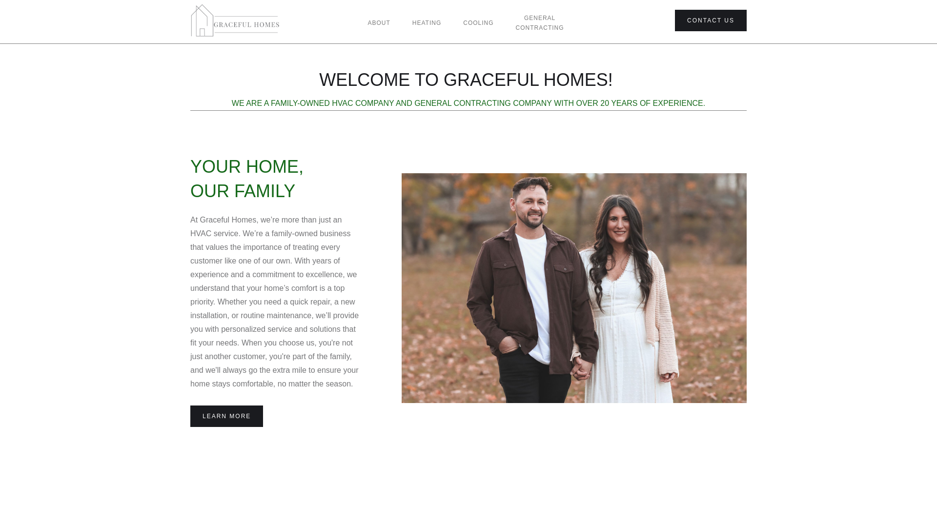 website screenshot of https://gracefulhomes.us/