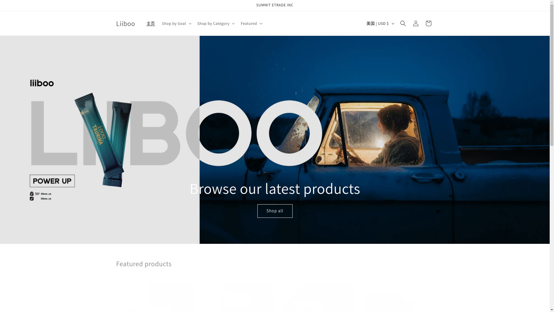 website screenshot of https://liiboo.us/