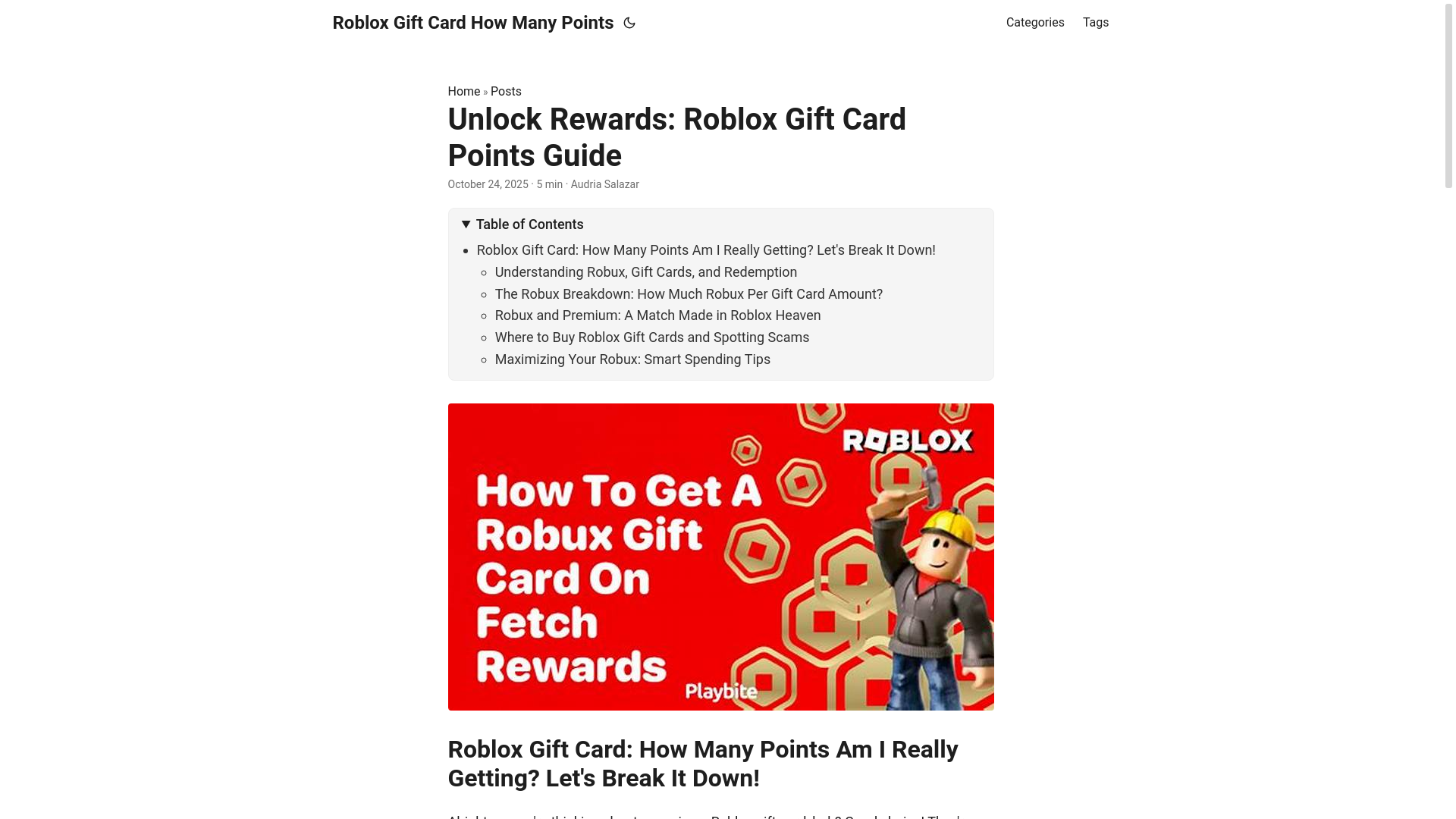 website screenshot of https://roblox-gift-card-how-many-points.pages.dev/